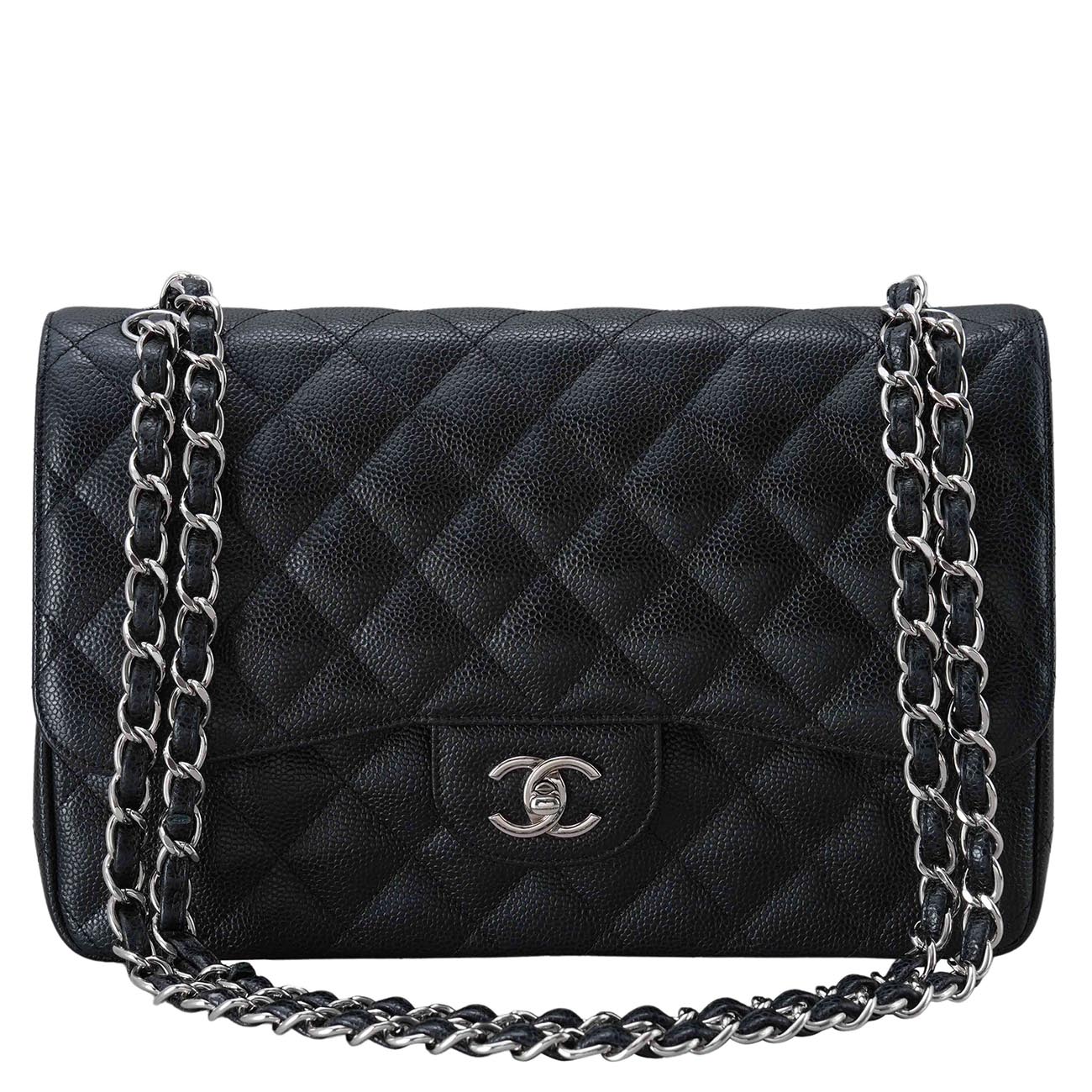 CHANEL(USED)샤넬 클래식 캐비어 라지 플랩백