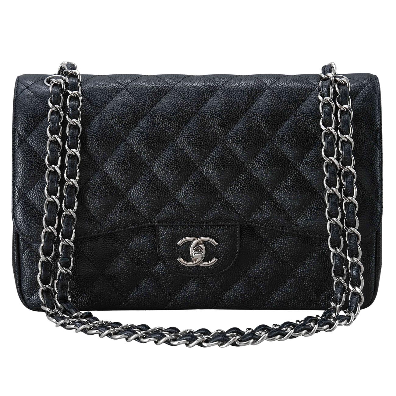 CHANEL(USED)샤넬 클래식 캐비어 라지 플랩백