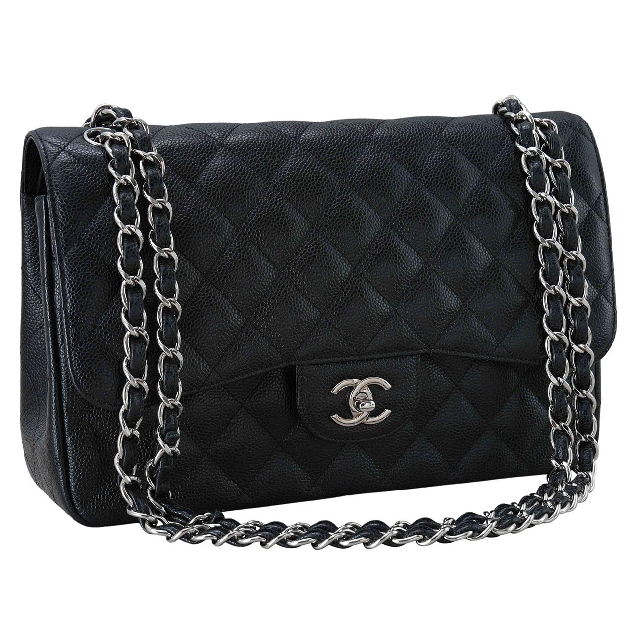 CHANEL(USED)샤넬 클래식 캐비어 라지 플랩백