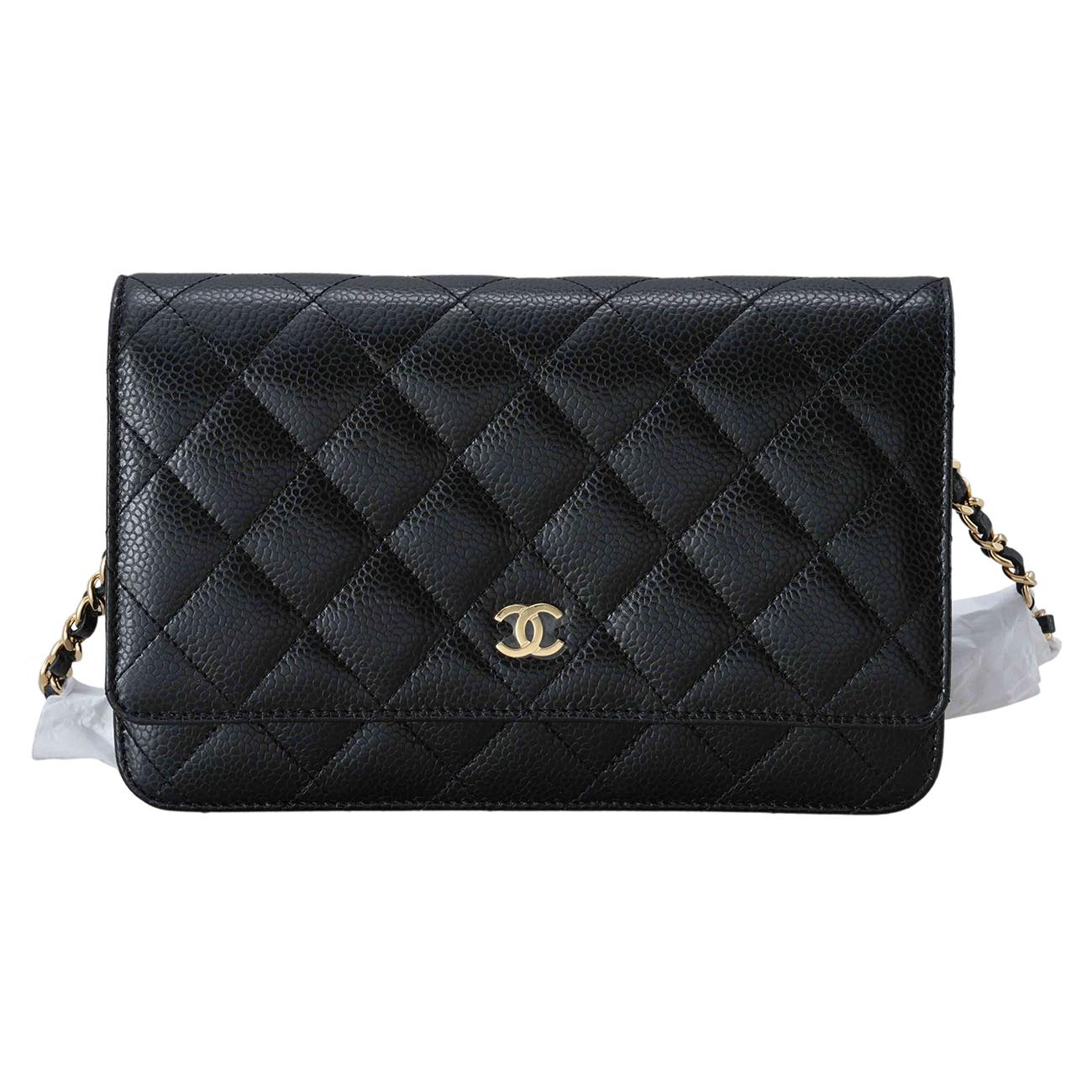 CHANEL(USED)샤넬 클래식 캐비어 WOC 금장