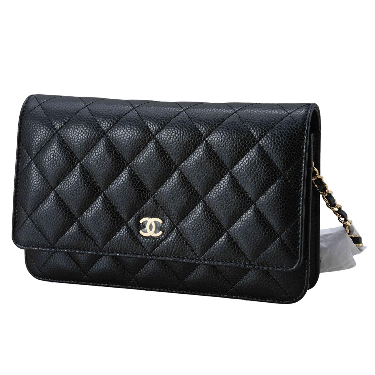 CHANEL(USED)샤넬 클래식 캐비어 WOC 금장