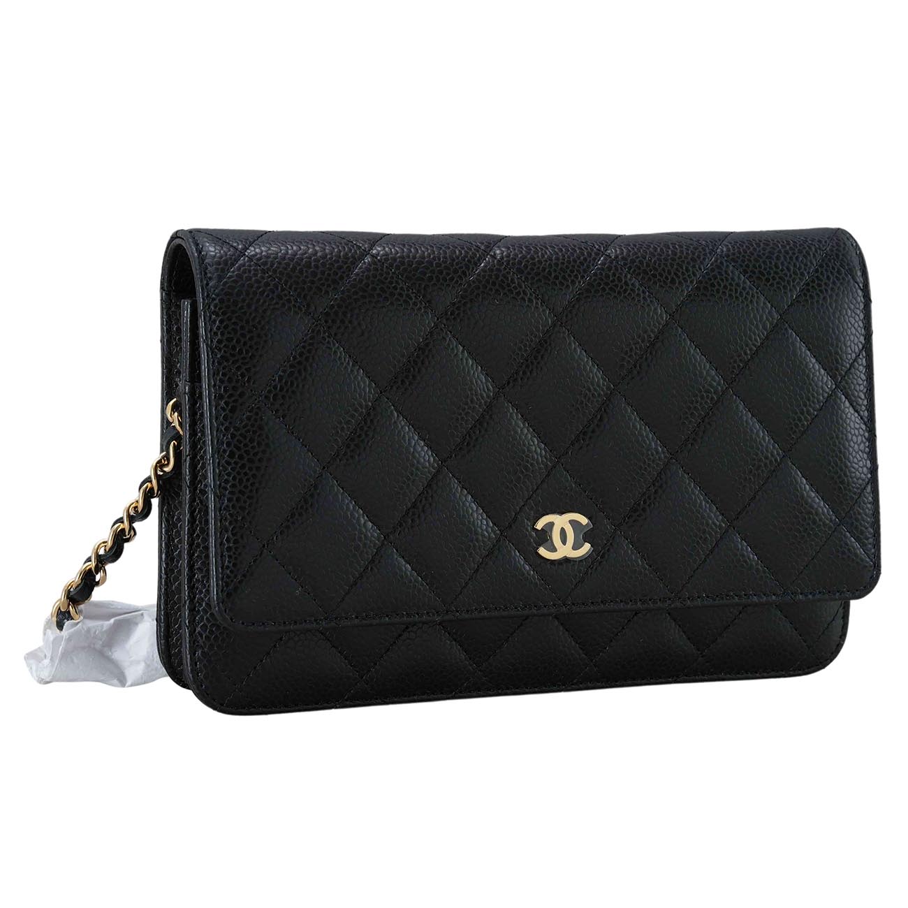 CHANEL(USED)샤넬 클래식 캐비어 WOC 금장