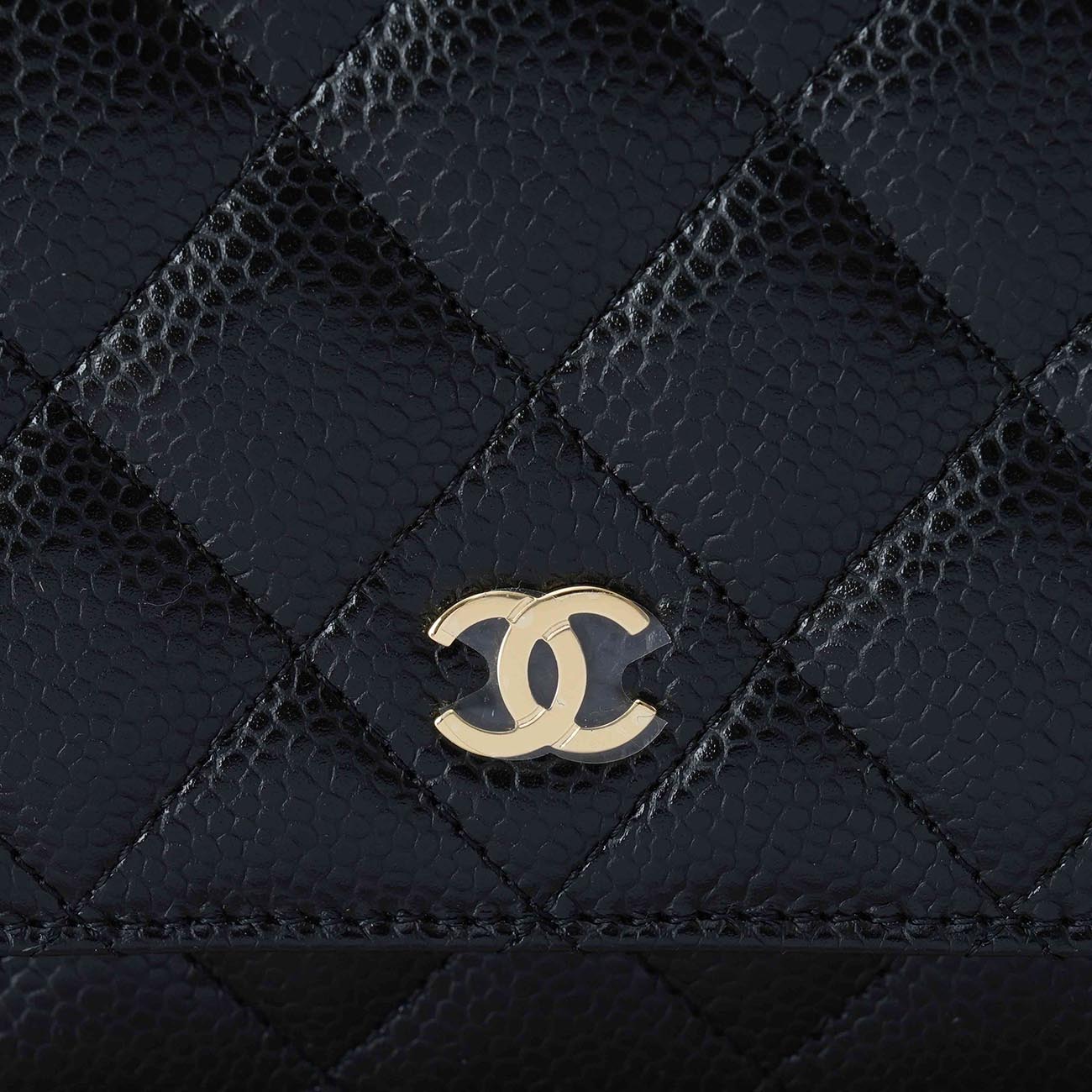 CHANEL(USED)샤넬 클래식 캐비어 WOC 금장