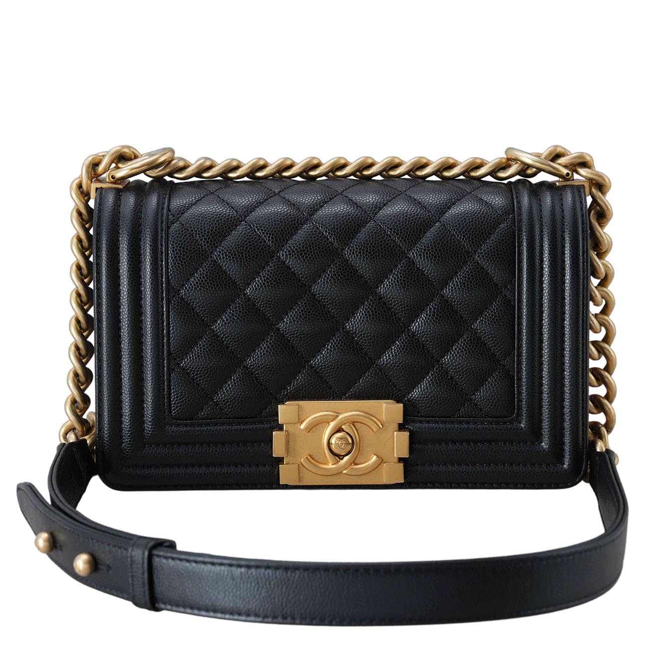 CHANEL(USED)샤넬 캐비어 보이샤넬 스몰 플랩백