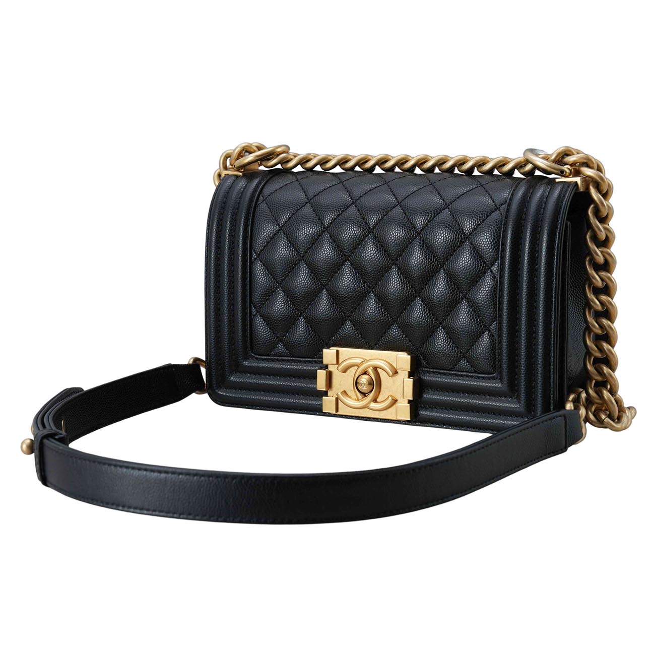 CHANEL(USED)샤넬 캐비어 보이샤넬 스몰 플랩백