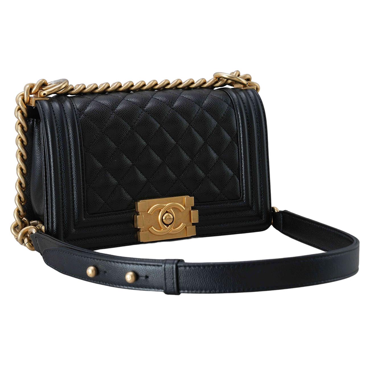 CHANEL(USED)샤넬 캐비어 보이샤넬 스몰 플랩백