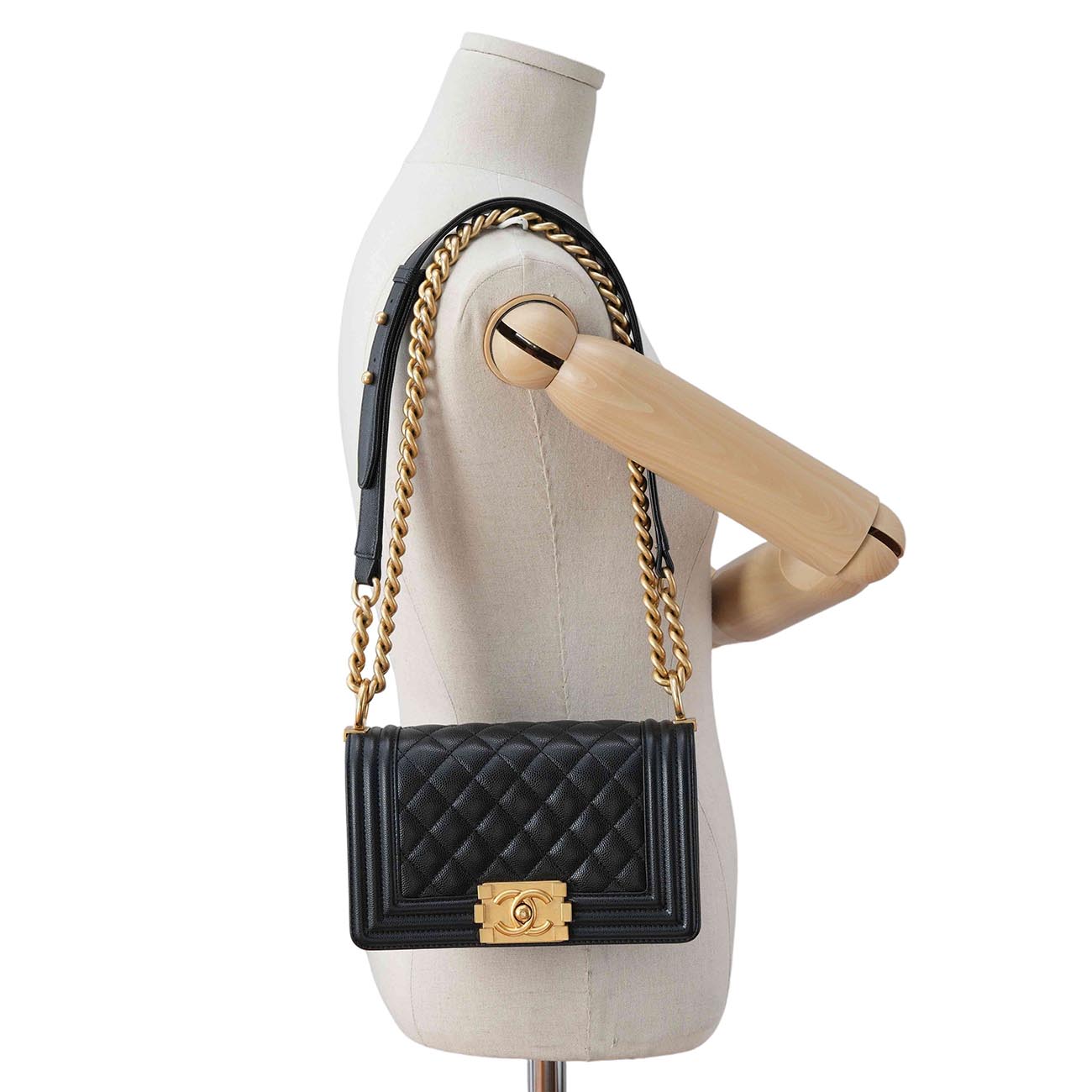 CHANEL(USED)샤넬 캐비어 보이샤넬 스몰 플랩백