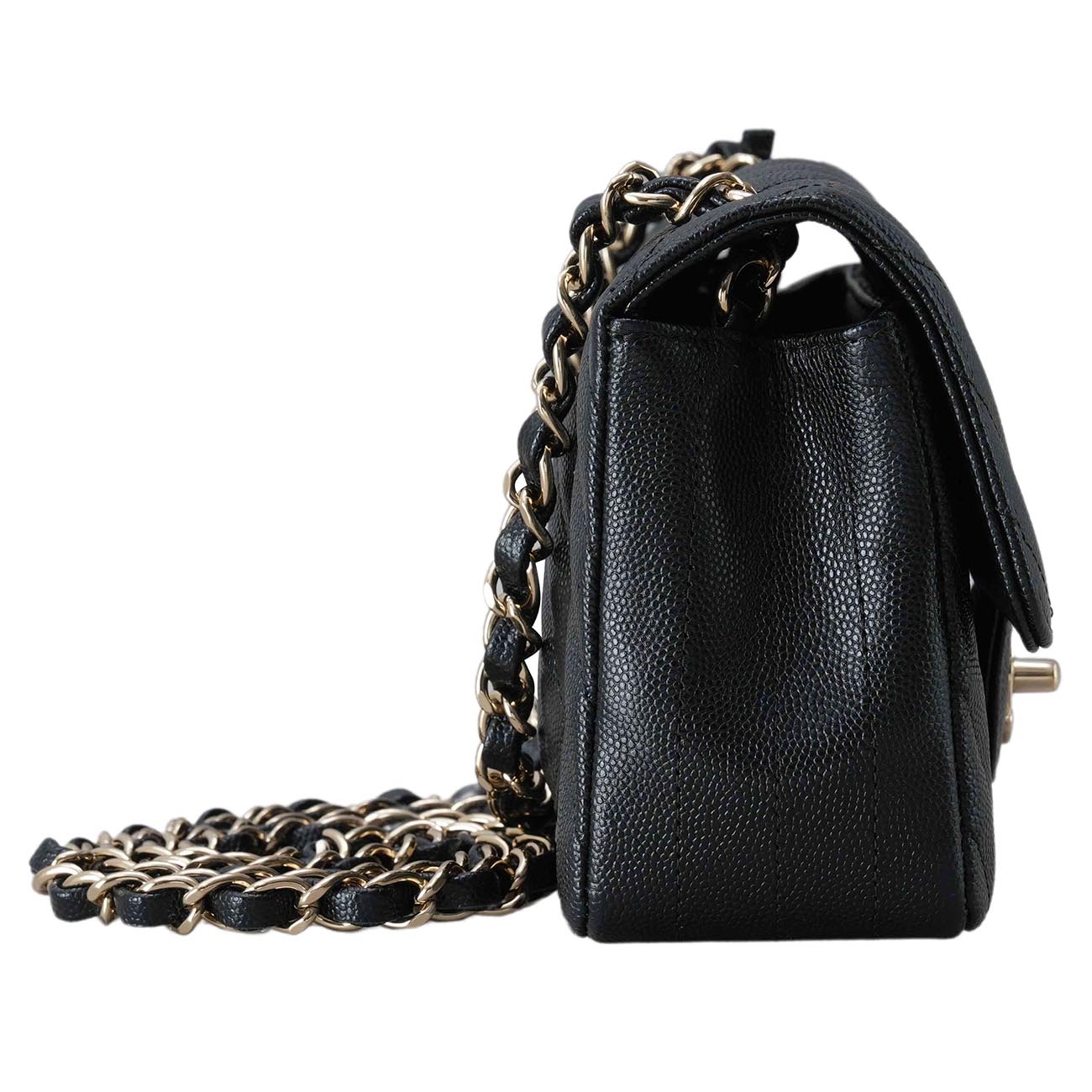 CHANEL(USED)샤넬 캐비어 쉐브론 뉴미니 플랩백