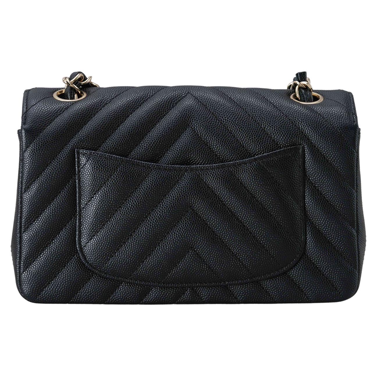 CHANEL(USED)샤넬 캐비어 쉐브론 뉴미니 플랩백