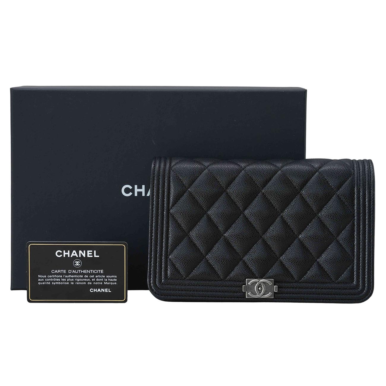 CHANEL(USED)샤넬 캐비어 보이샤넬 WOC