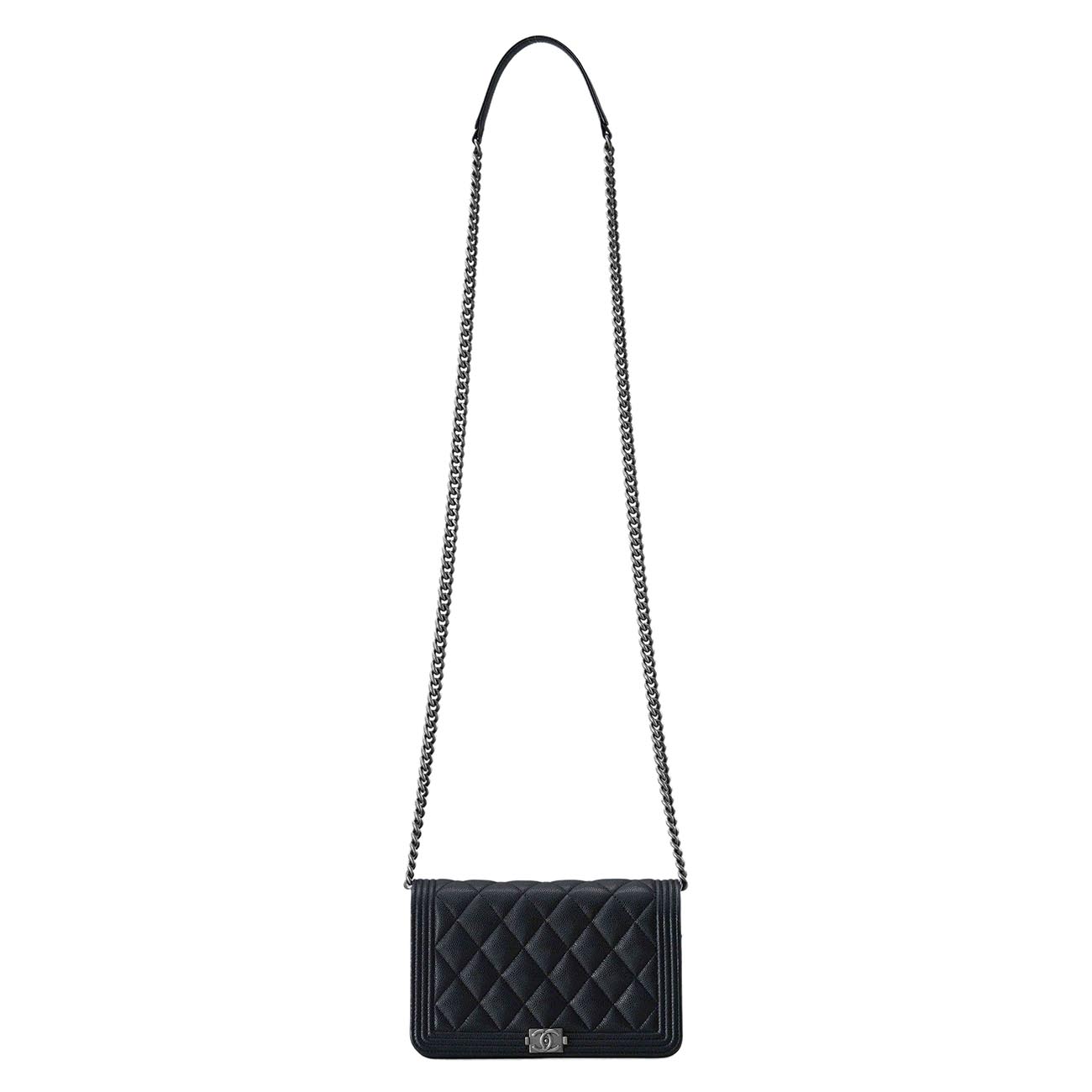 CHANEL(USED)샤넬 캐비어 보이샤넬 WOC