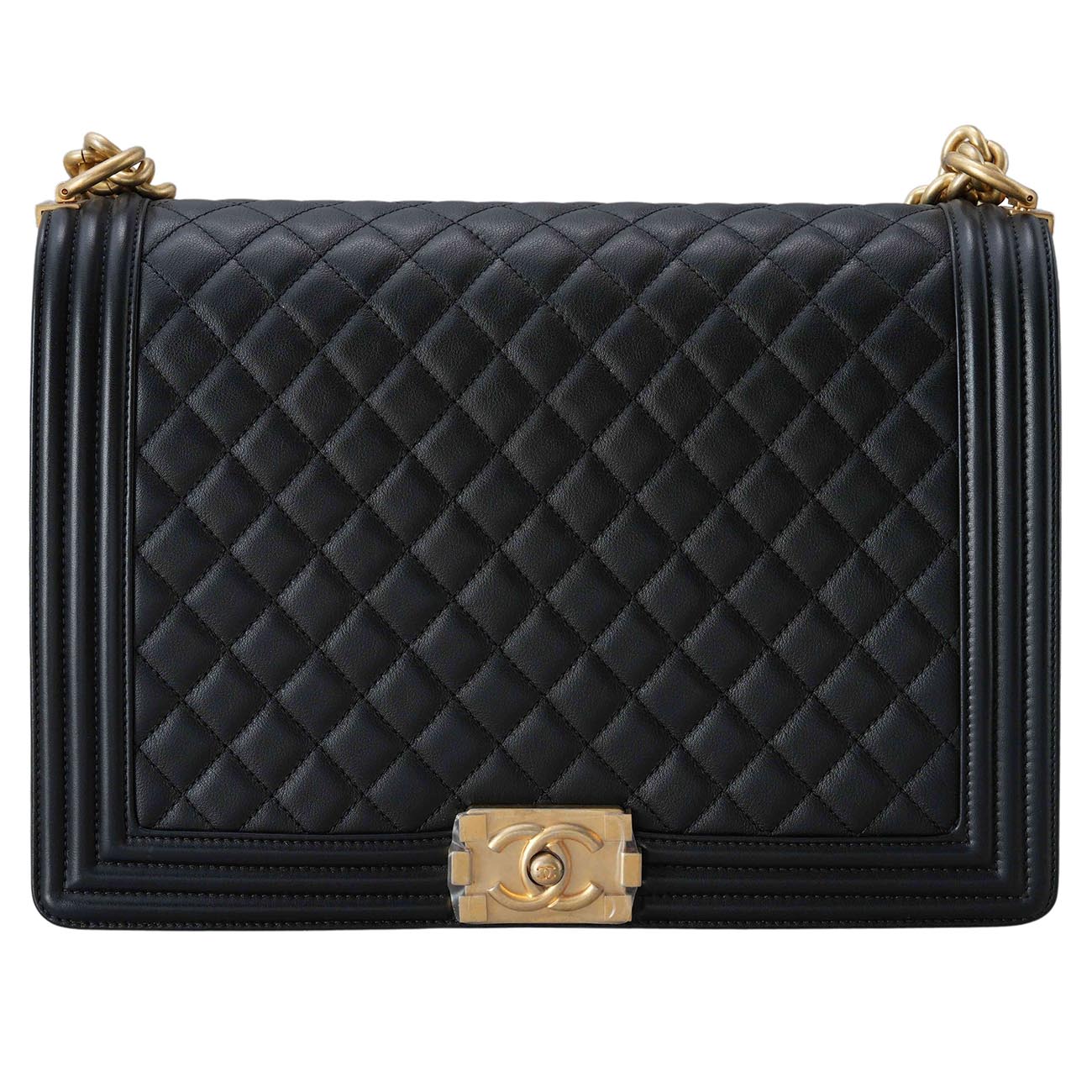 CHANEL(USED)샤넬 램스킨 보이샤넬 라지 플랩백
