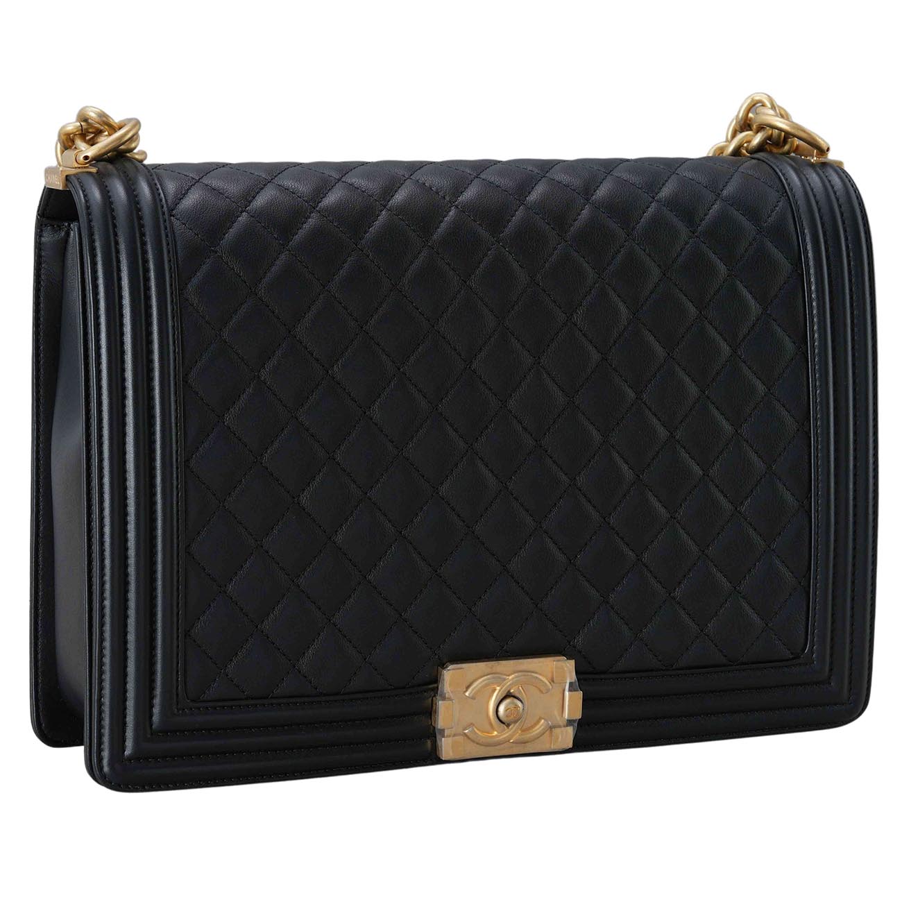 CHANEL(USED)샤넬 램스킨 보이샤넬 라지 플랩백