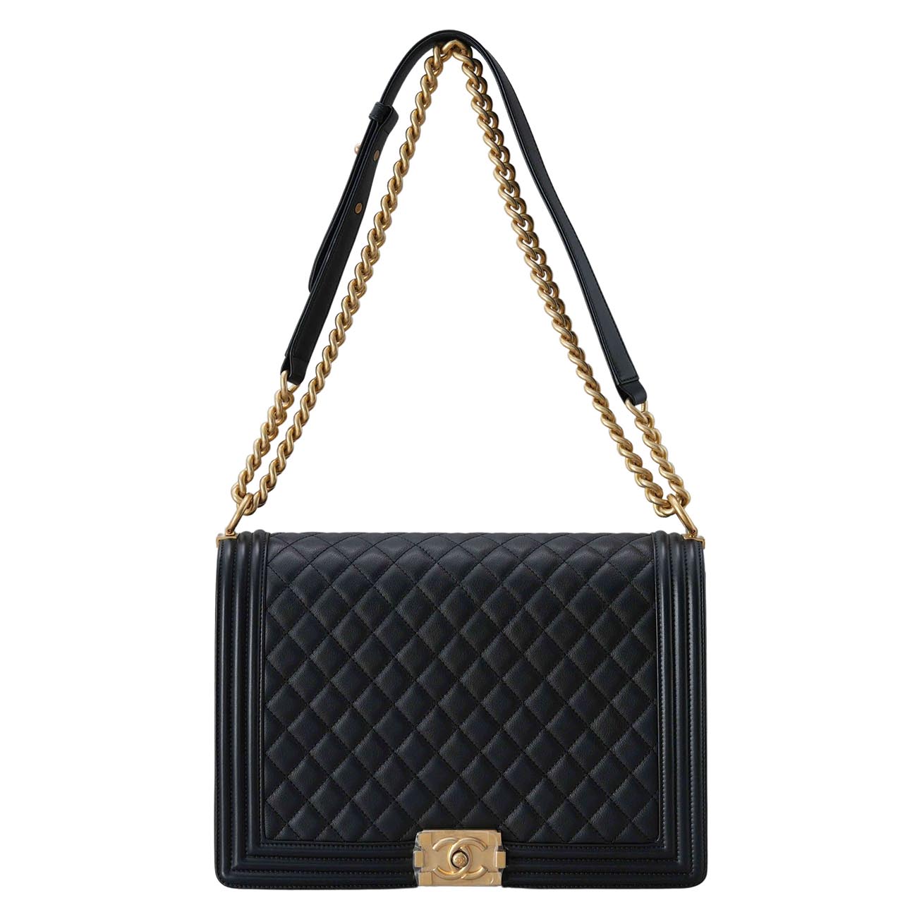 CHANEL(USED)샤넬 램스킨 보이샤넬 라지 플랩백