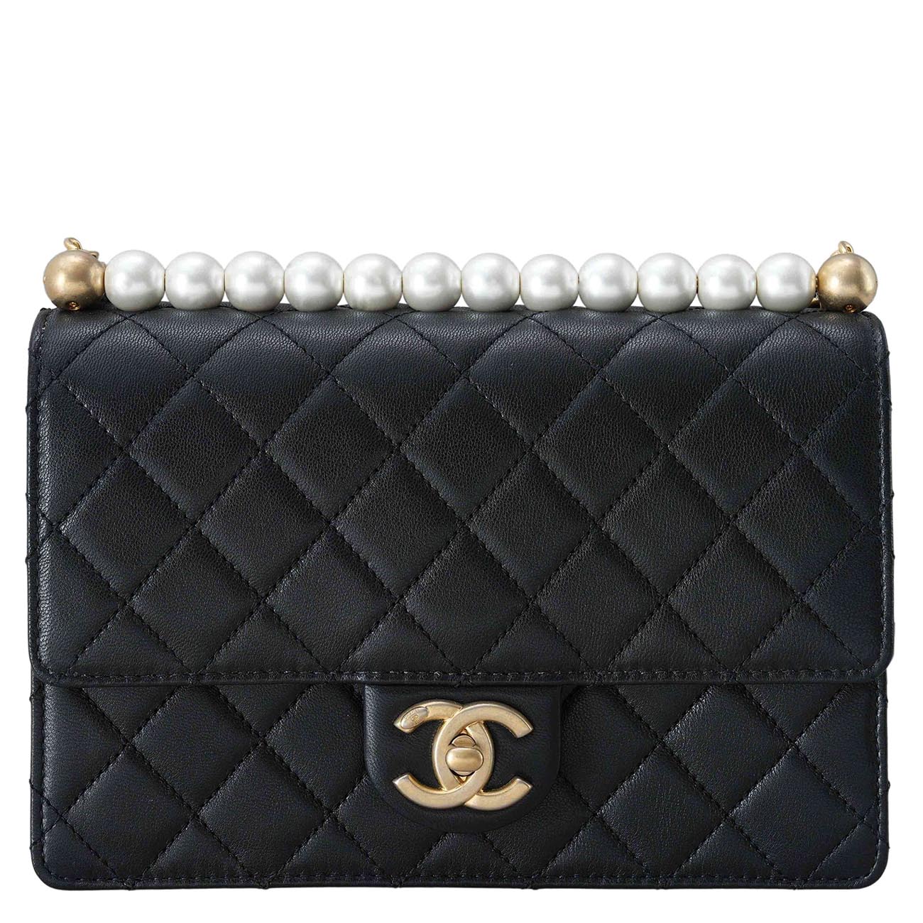 CHANEL(USED)샤넬 AS0585 시즌 진주 탑 펄 체인 플랩백