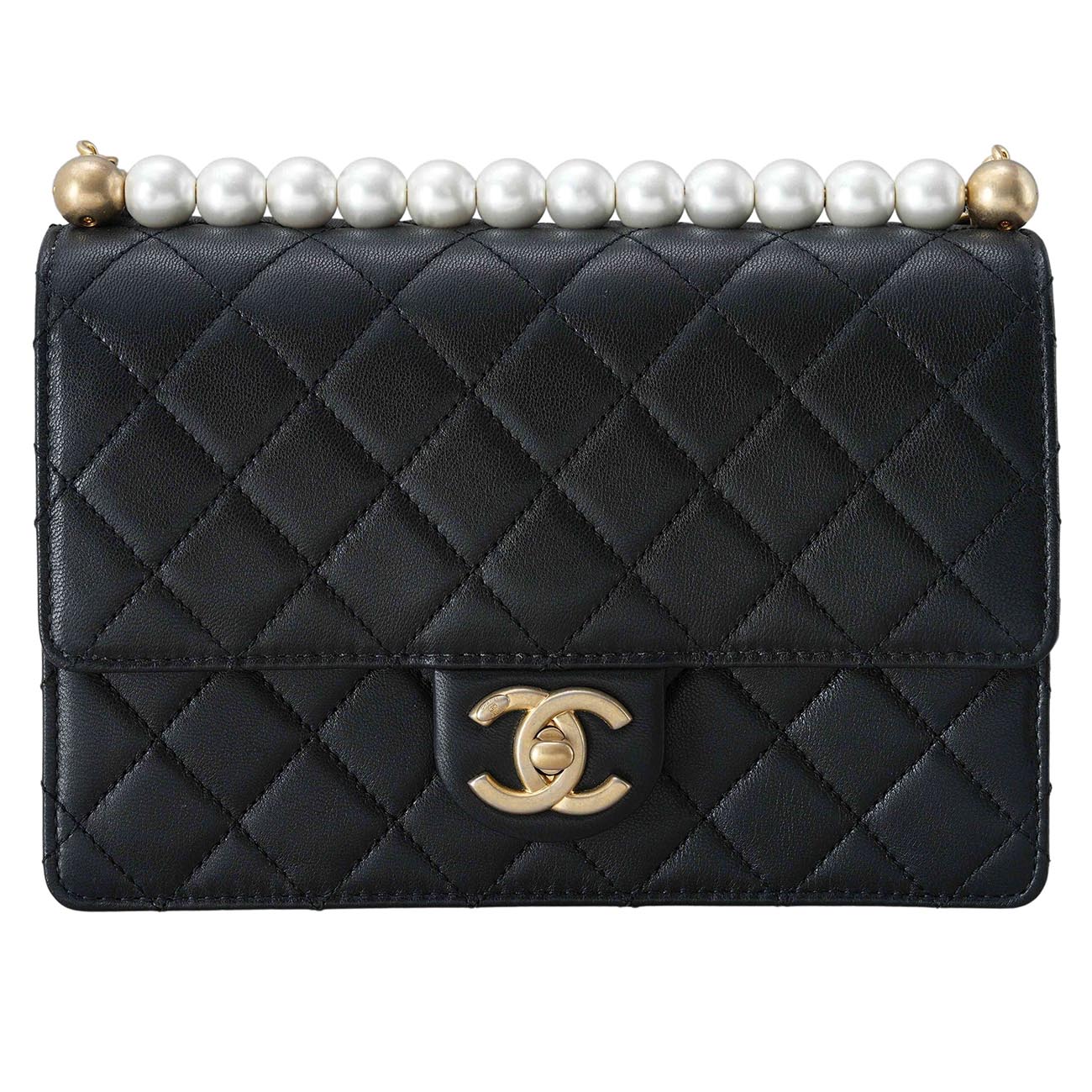 CHANEL(USED)샤넬 AS0585 시즌 진주 탑 펄 체인 플랩백