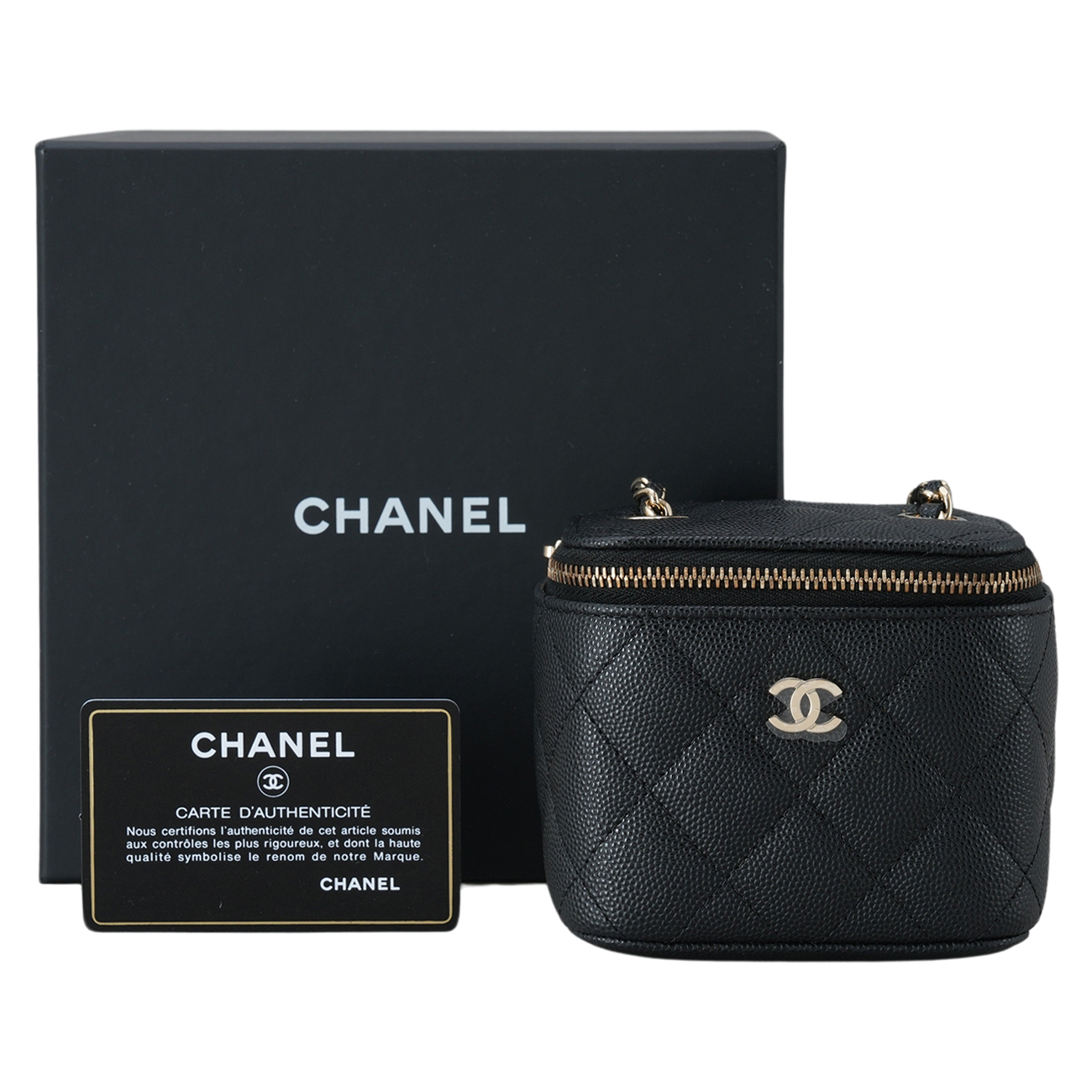 CHANEL(USED)샤넬 캐비어 베니티 체인백