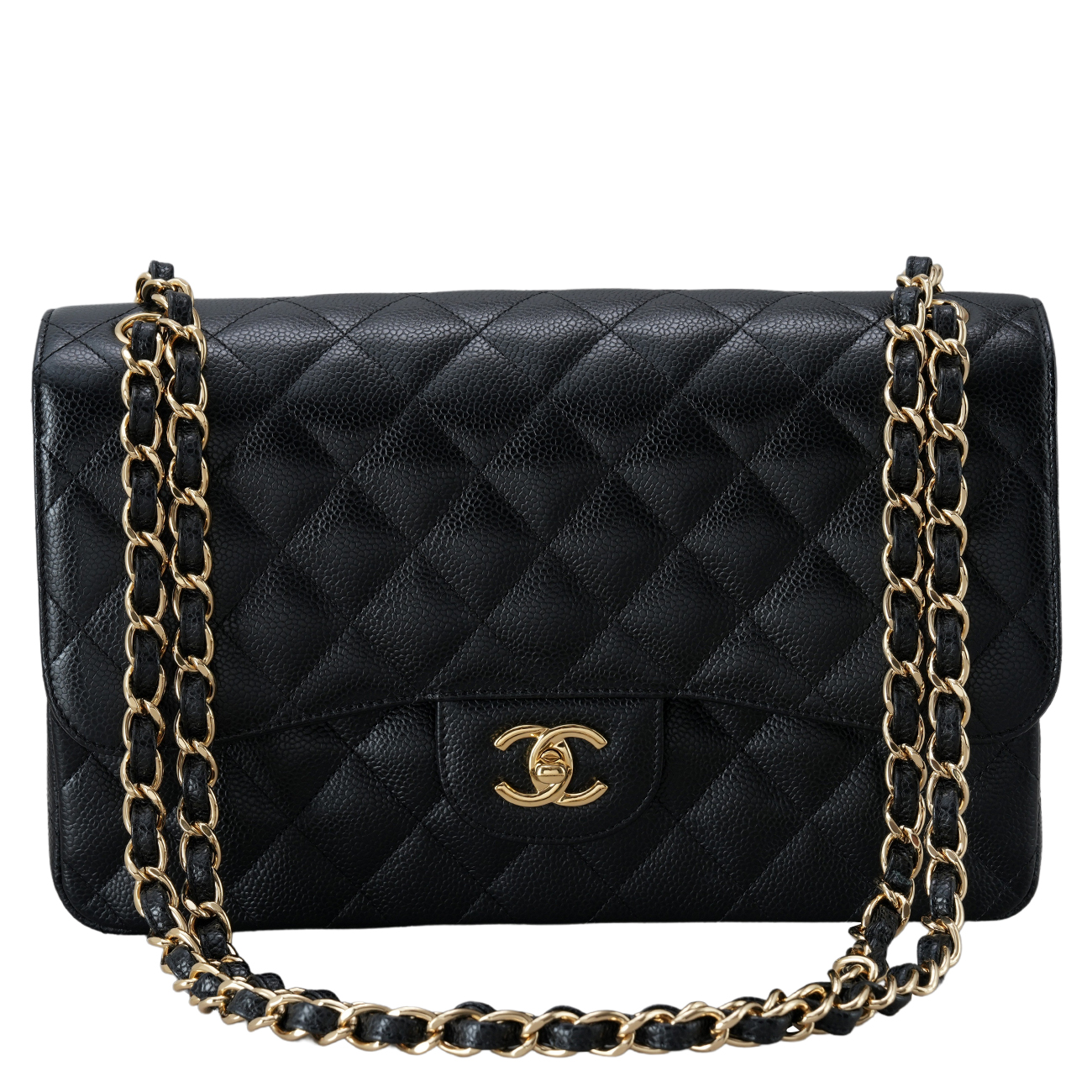 CHANEL(USED)샤넬 A58600 캐비어 클래식 라지 플랩백