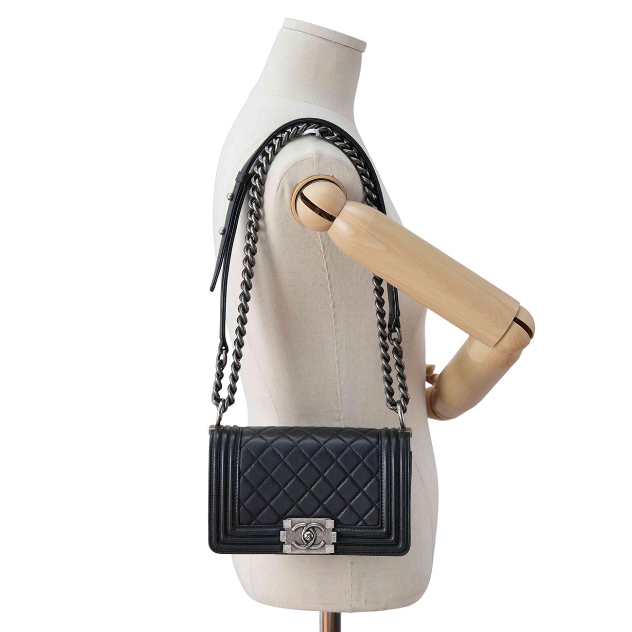 CHANEL(USED)샤넬 램스킨 보이샤넬 스몰 플랩백