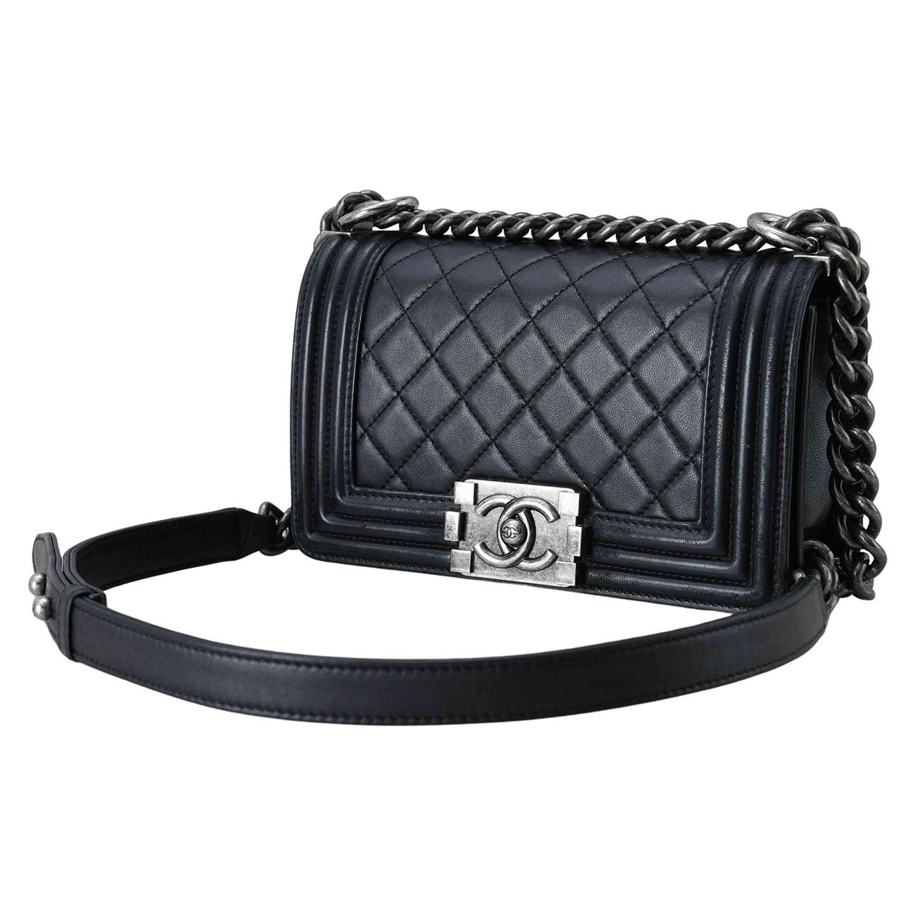 CHANEL(USED)샤넬 램스킨 보이샤넬 스몰 플랩백