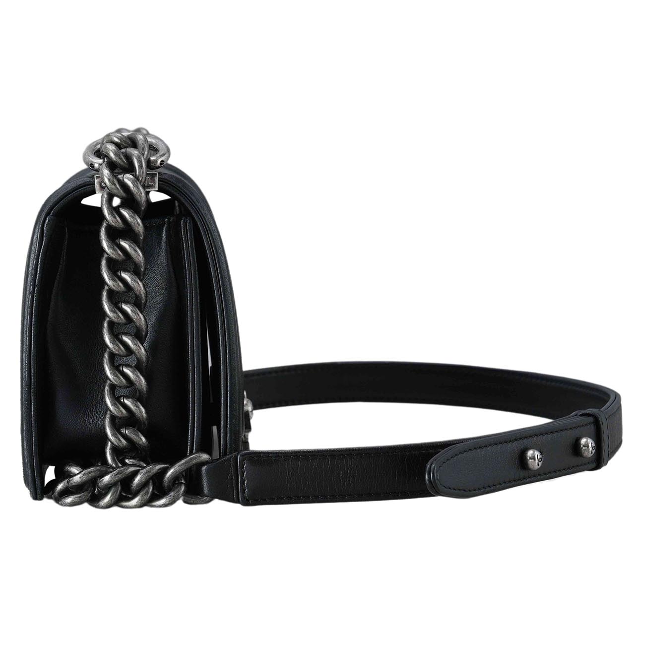 CHANEL(USED)샤넬 램스킨 보이샤넬 스몰 플랩백