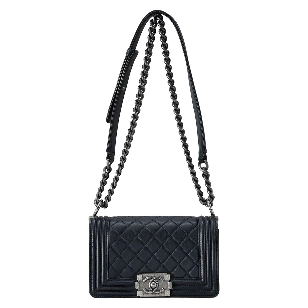 CHANEL(USED)샤넬 램스킨 보이샤넬 스몰 플랩백