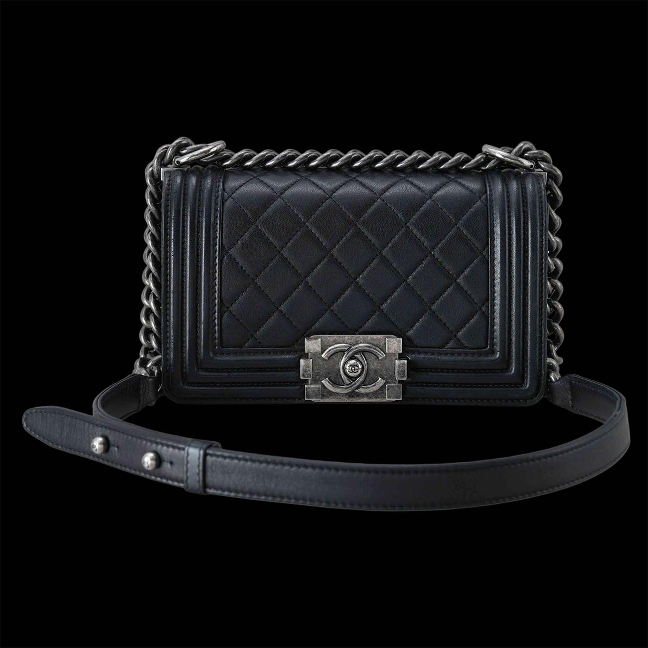 CHANEL(USED)샤넬 램스킨 보이샤넬 스몰 플랩백