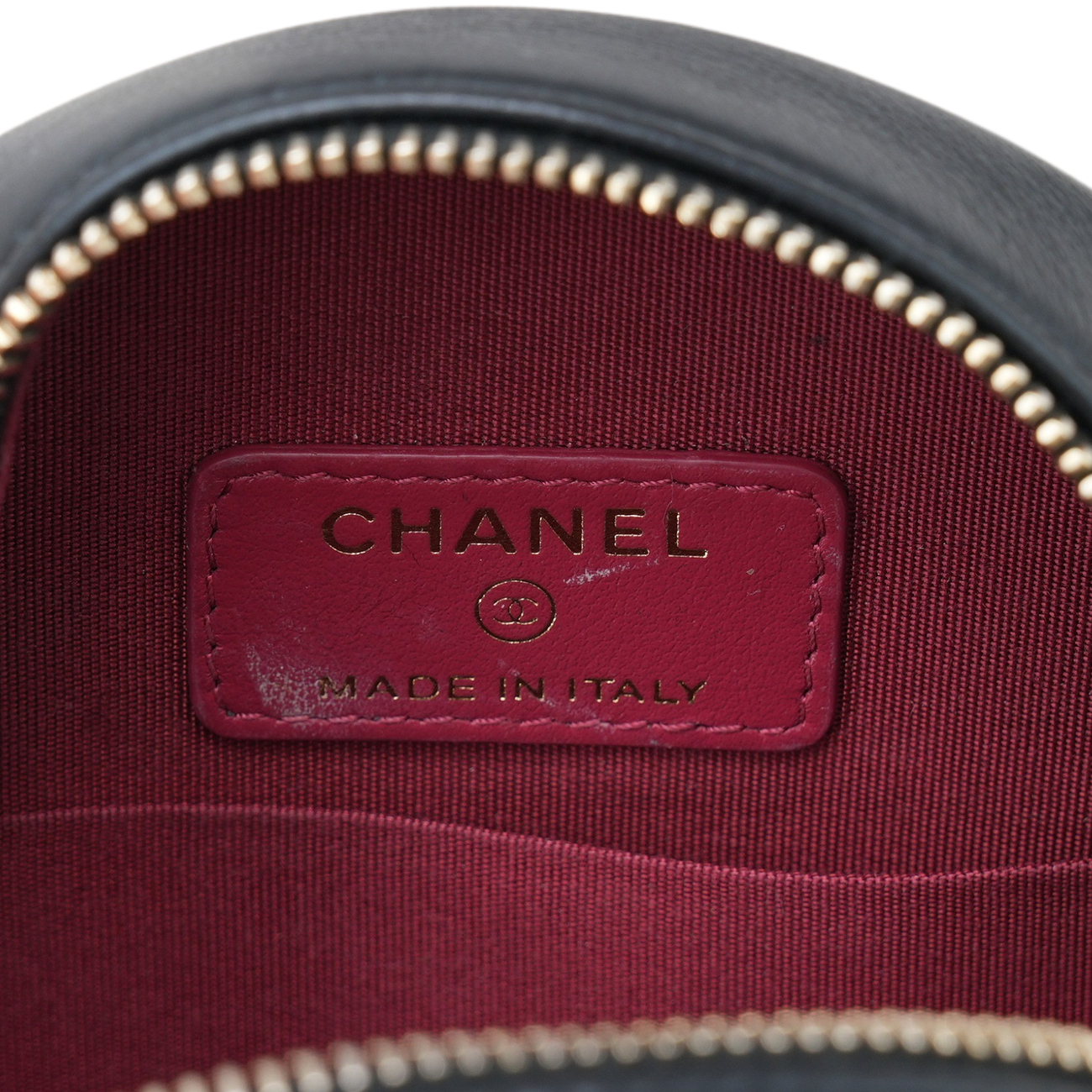 CHANEL(USED)샤넬 램스킨 진주장식 동그리백