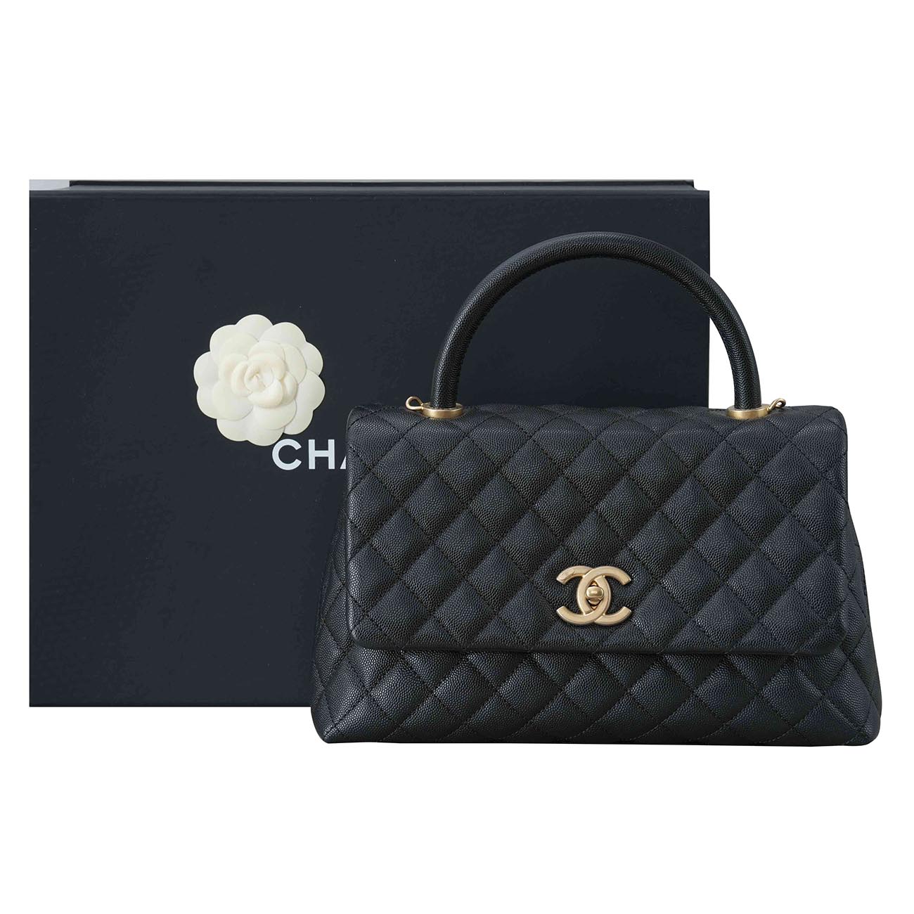 CHANEL(USED)샤넬 A92991 캐비어 코코핸들 미듐