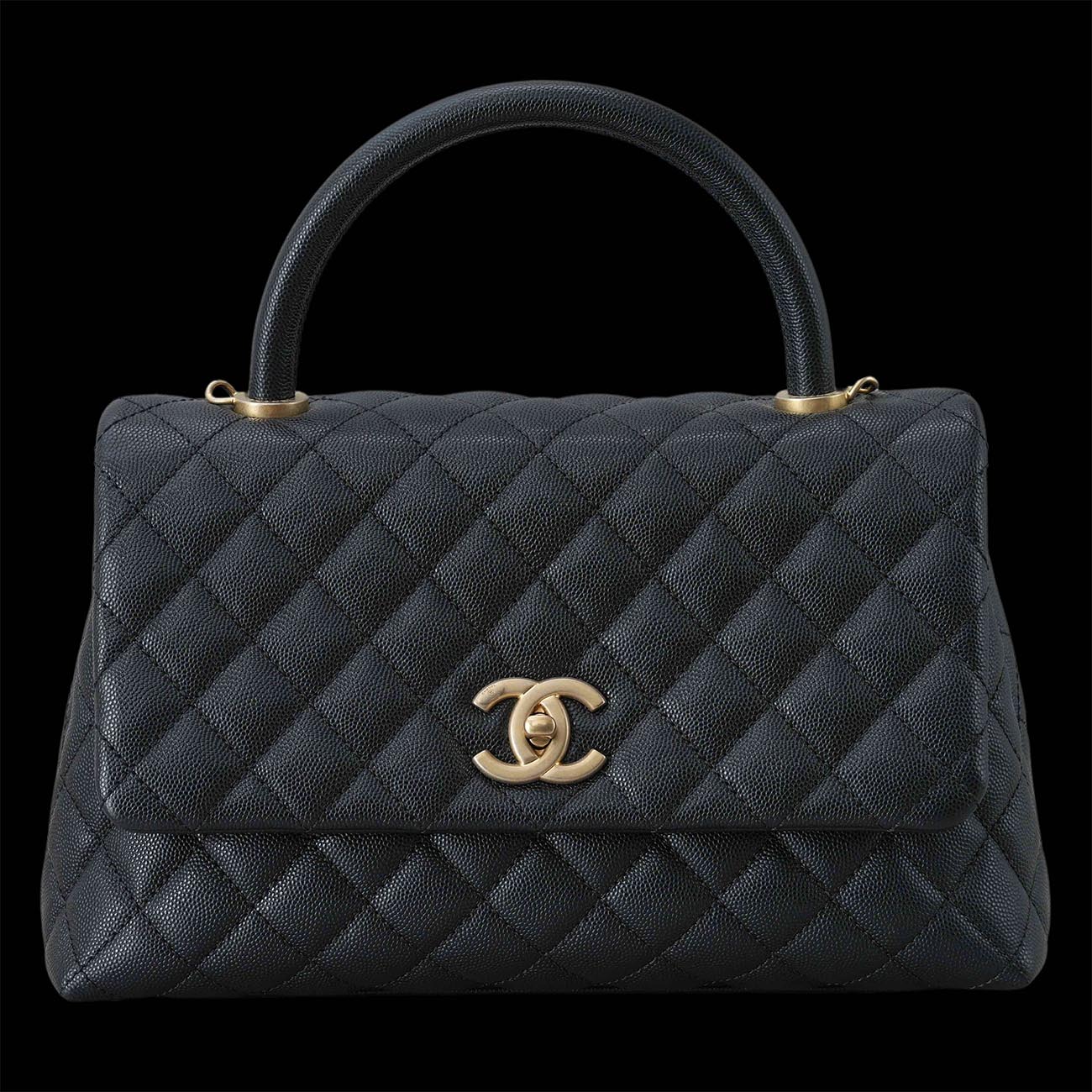 CHANEL(USED)샤넬 A92991 캐비어 코코핸들 미듐