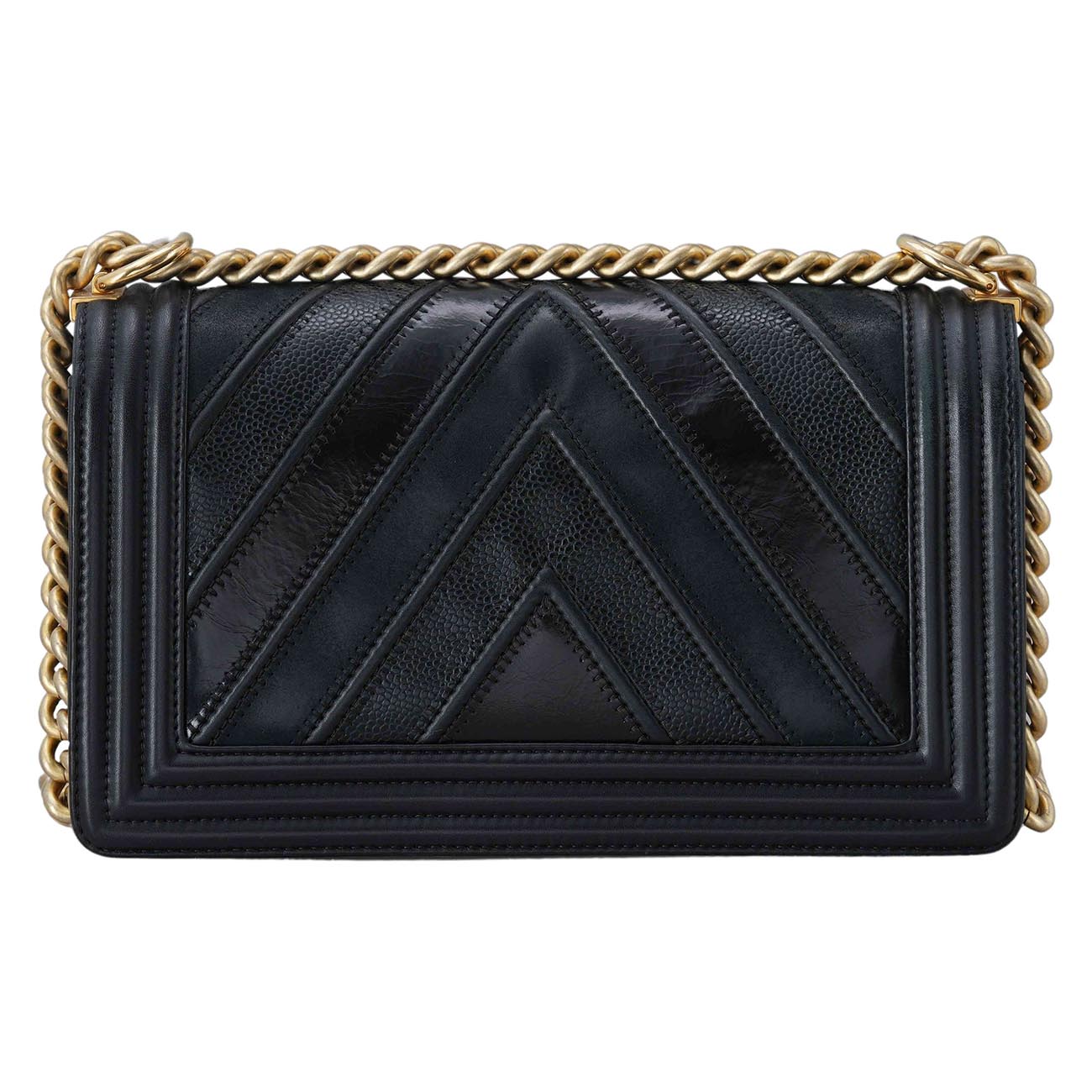 CHANEL(USED)샤넬 시즌 보이샤넬 미듐 플랩백