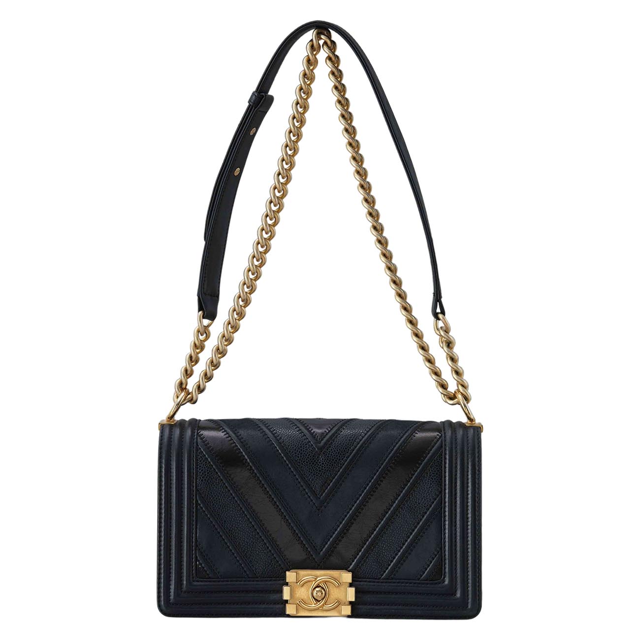 CHANEL(USED)샤넬 시즌 보이샤넬 미듐 플랩백