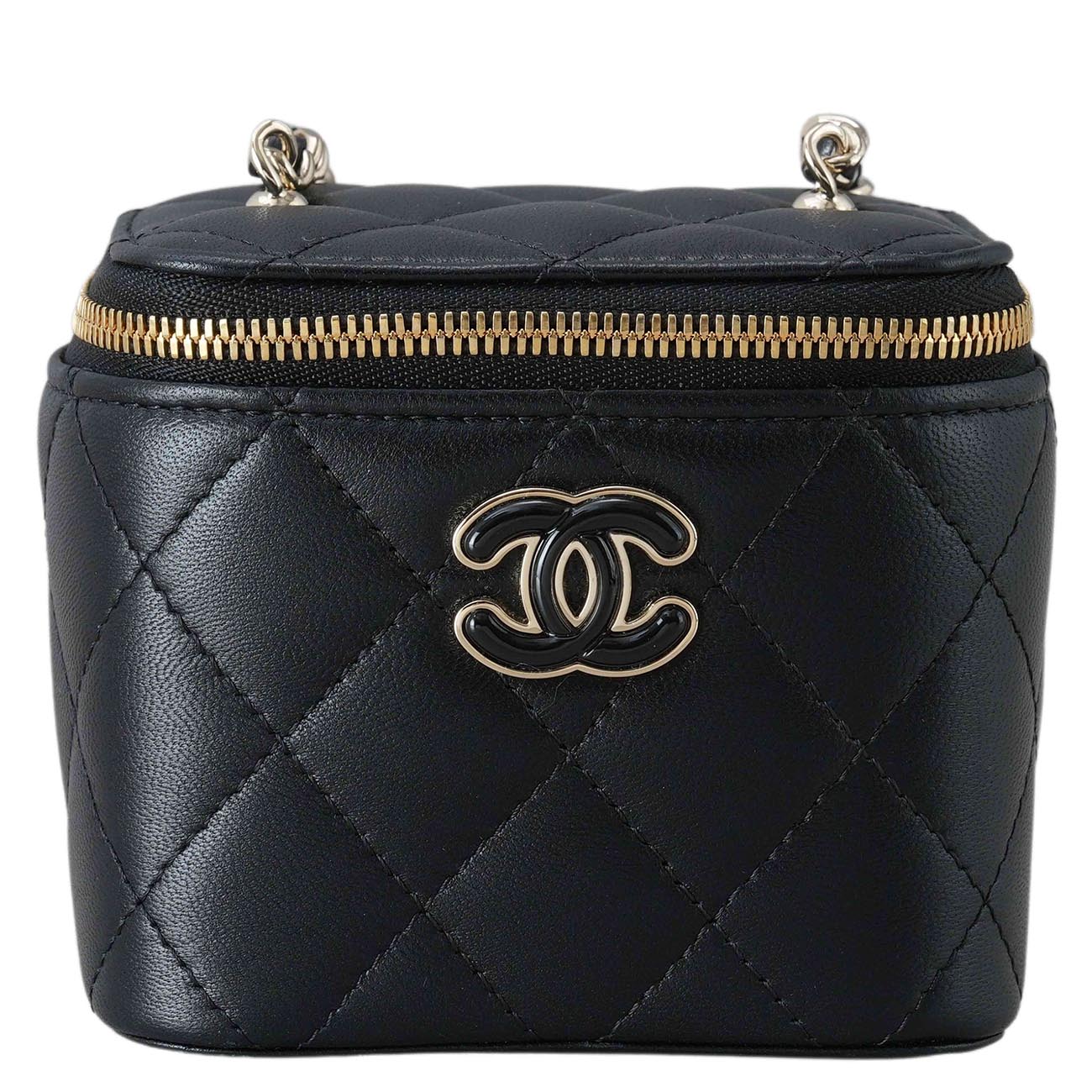 CHANEL(USED)샤넬 램스킨 시즌 베니티 체인백