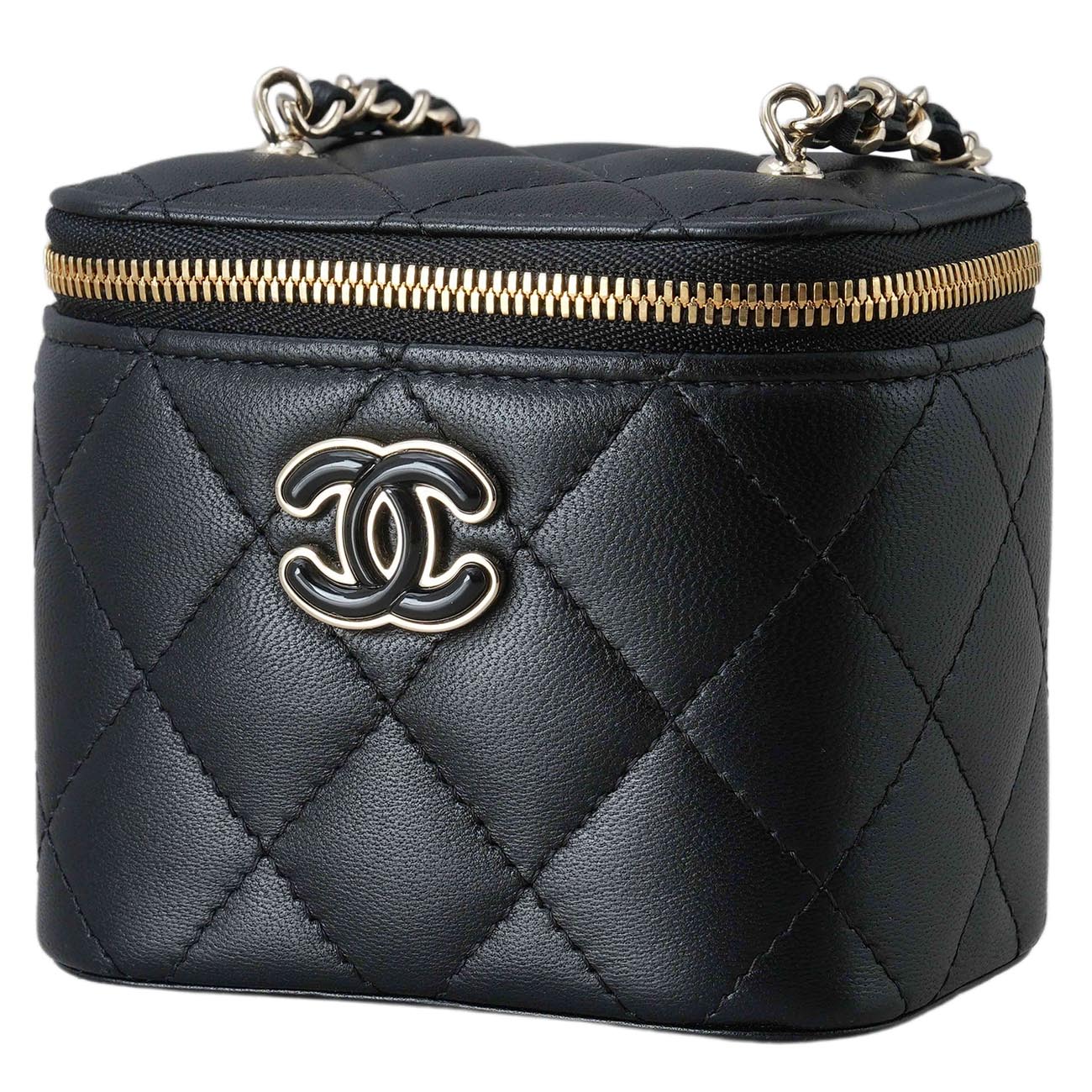 CHANEL(USED)샤넬 램스킨 시즌 베니티 체인백