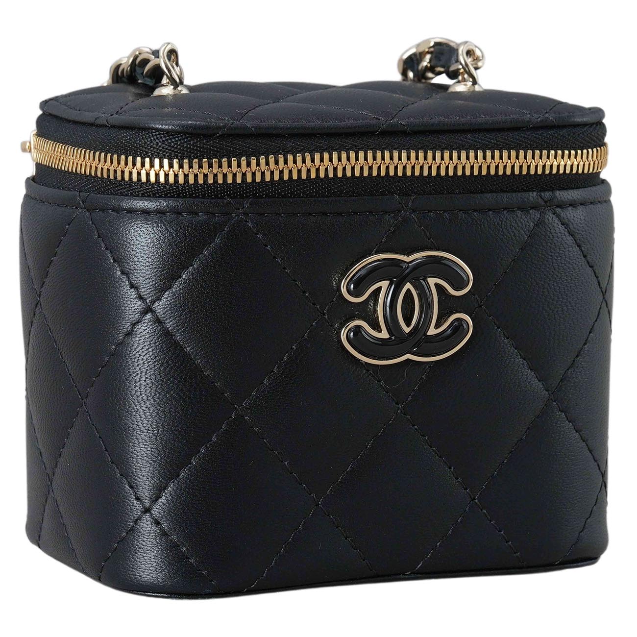CHANEL(USED)샤넬 램스킨 시즌 베니티 체인백