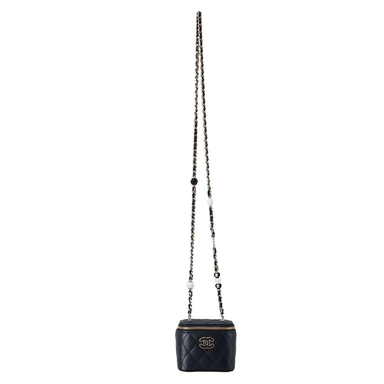 CHANEL(USED)샤넬 램스킨 시즌 베니티 체인백