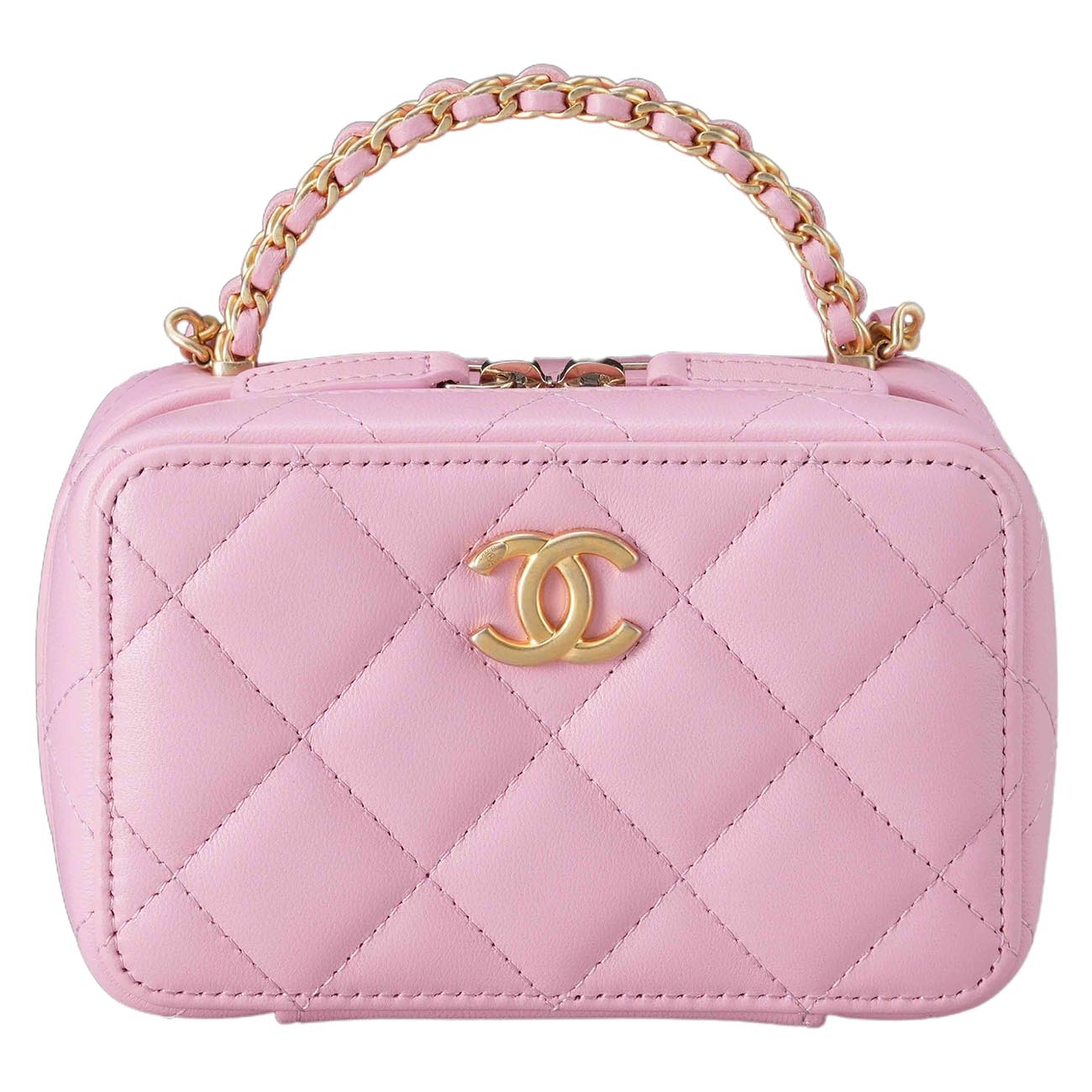 CHANEL(USED)샤넬 AP3011 램스킨 코스메틱 체인 크로스백
