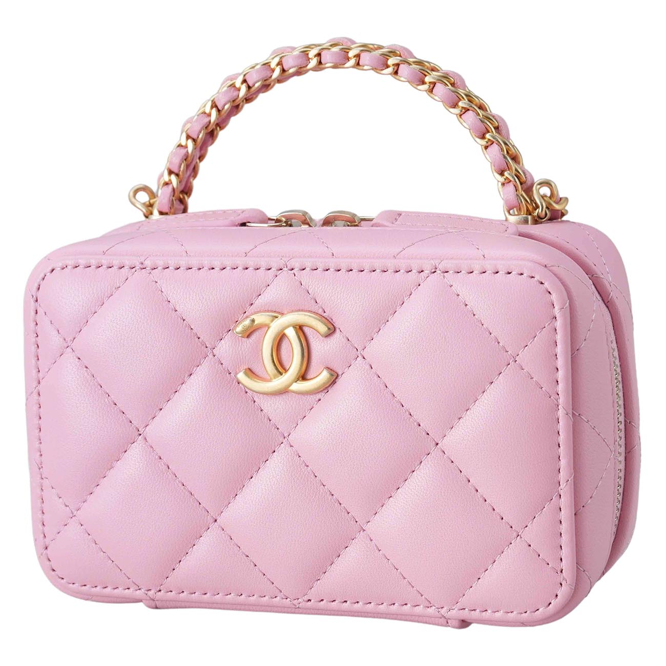 CHANEL(USED)샤넬 AP3011 램스킨 코스메틱 체인 크로스백