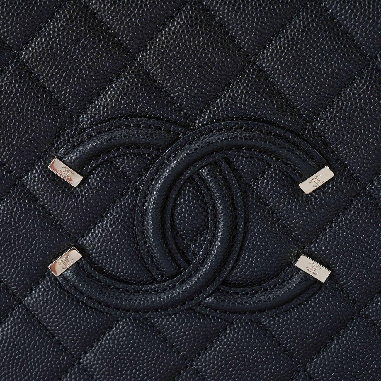 CHANEL(USED)샤넬 캐비어 코스매틱 토트 겸 숄더백