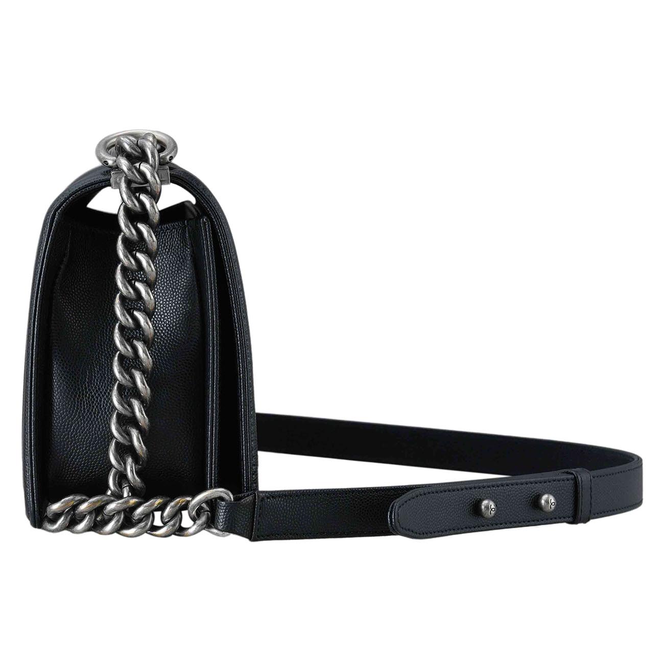 CHANEL(USED)샤넬 보이샤넬 캐비어 미듐 블랙