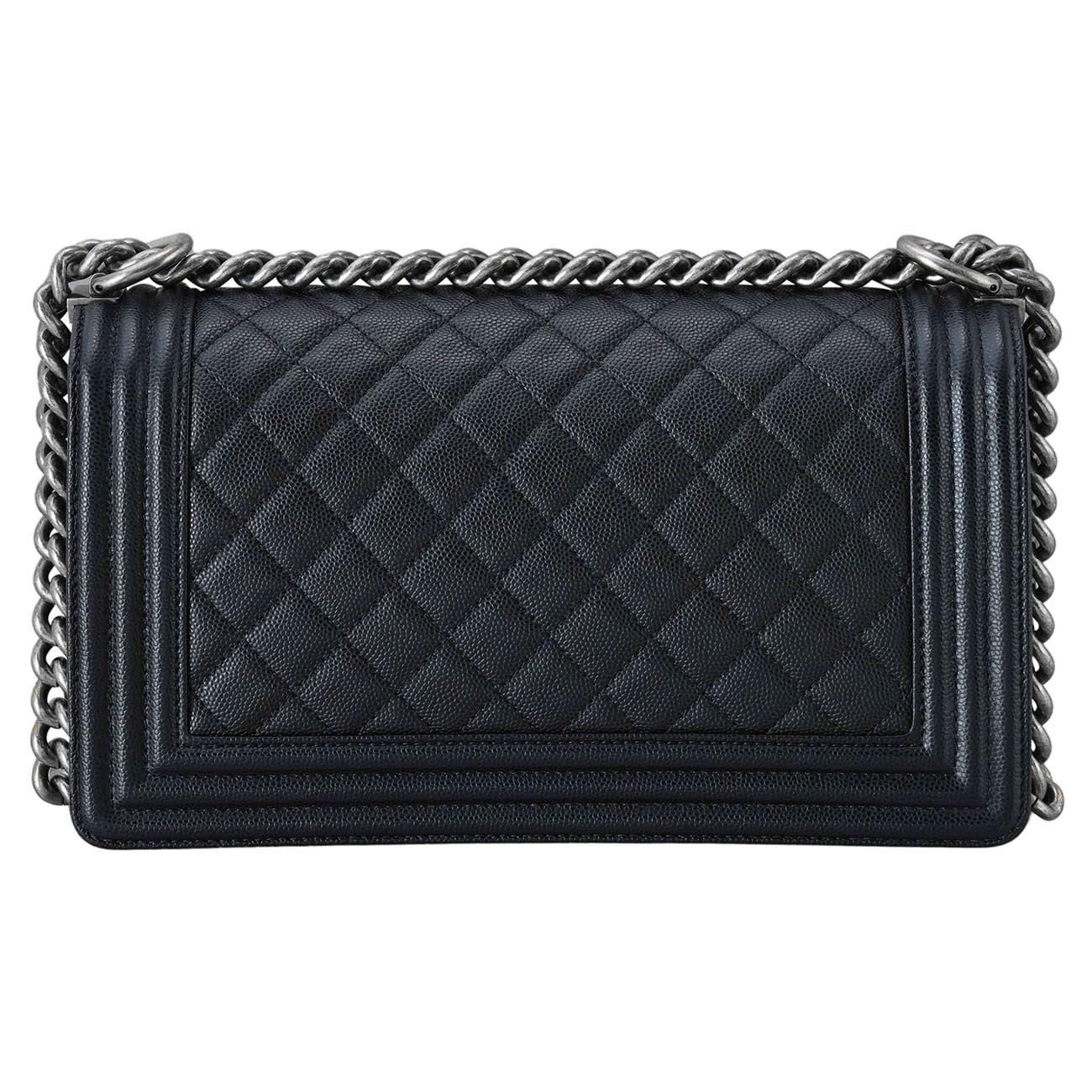 CHANEL(USED)샤넬 보이샤넬 캐비어 미듐 블랙