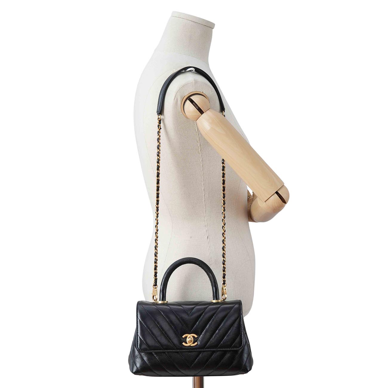 CHANEL(USED)샤넬 쉐브론 코코핸들 스몰