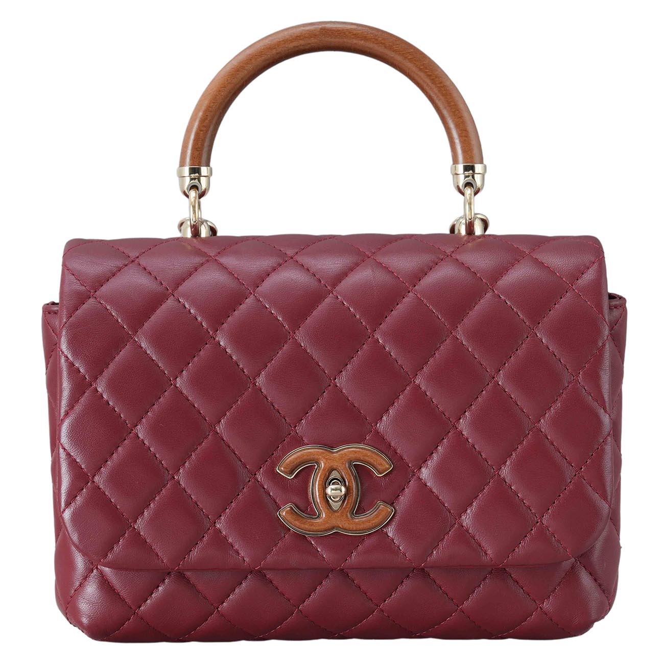 CHANEL(USED)샤넬 시즌 탑핸들 플랩백