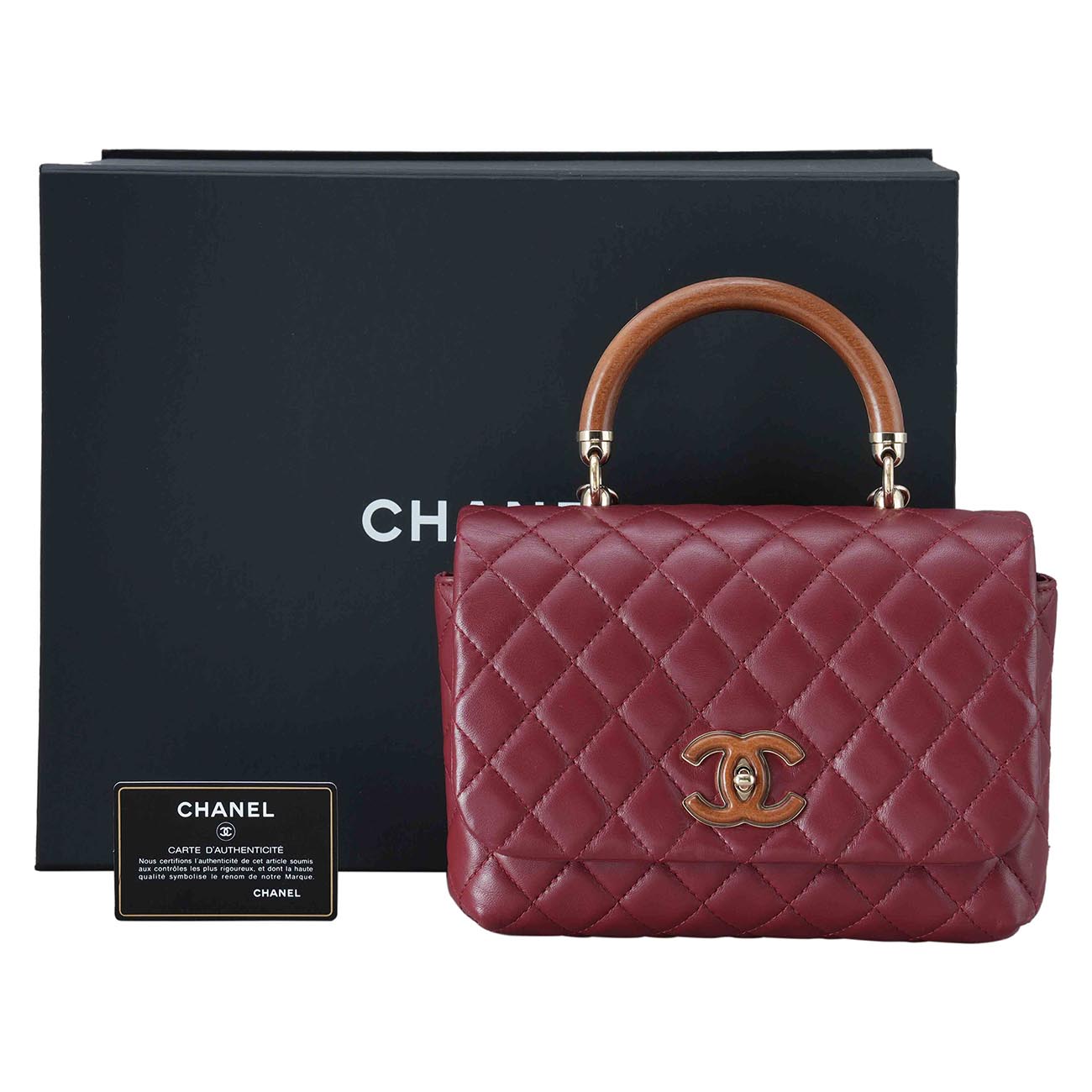 CHANEL(USED)샤넬 시즌 탑핸들 플랩백