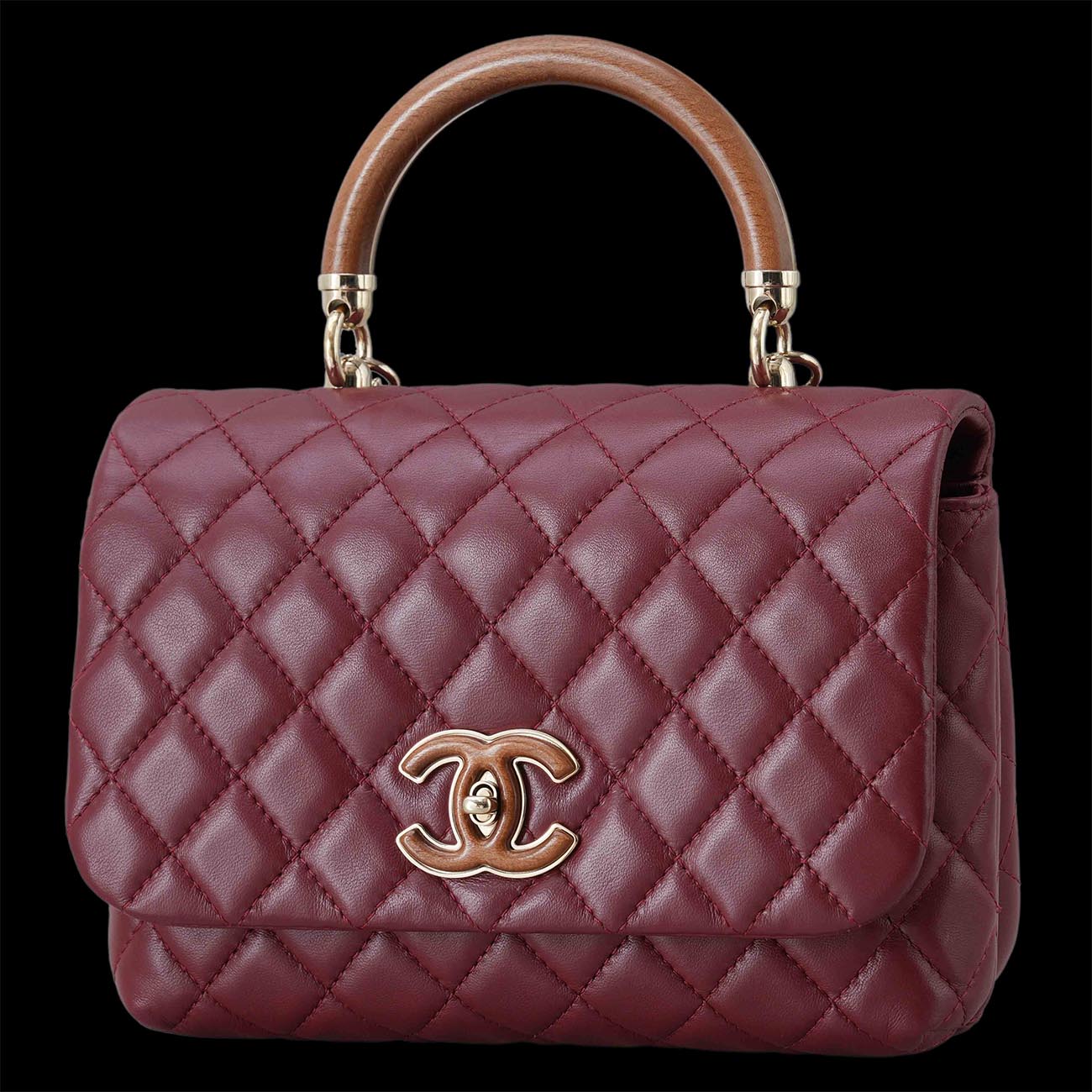CHANEL(USED)샤넬 시즌 탑핸들 플랩백