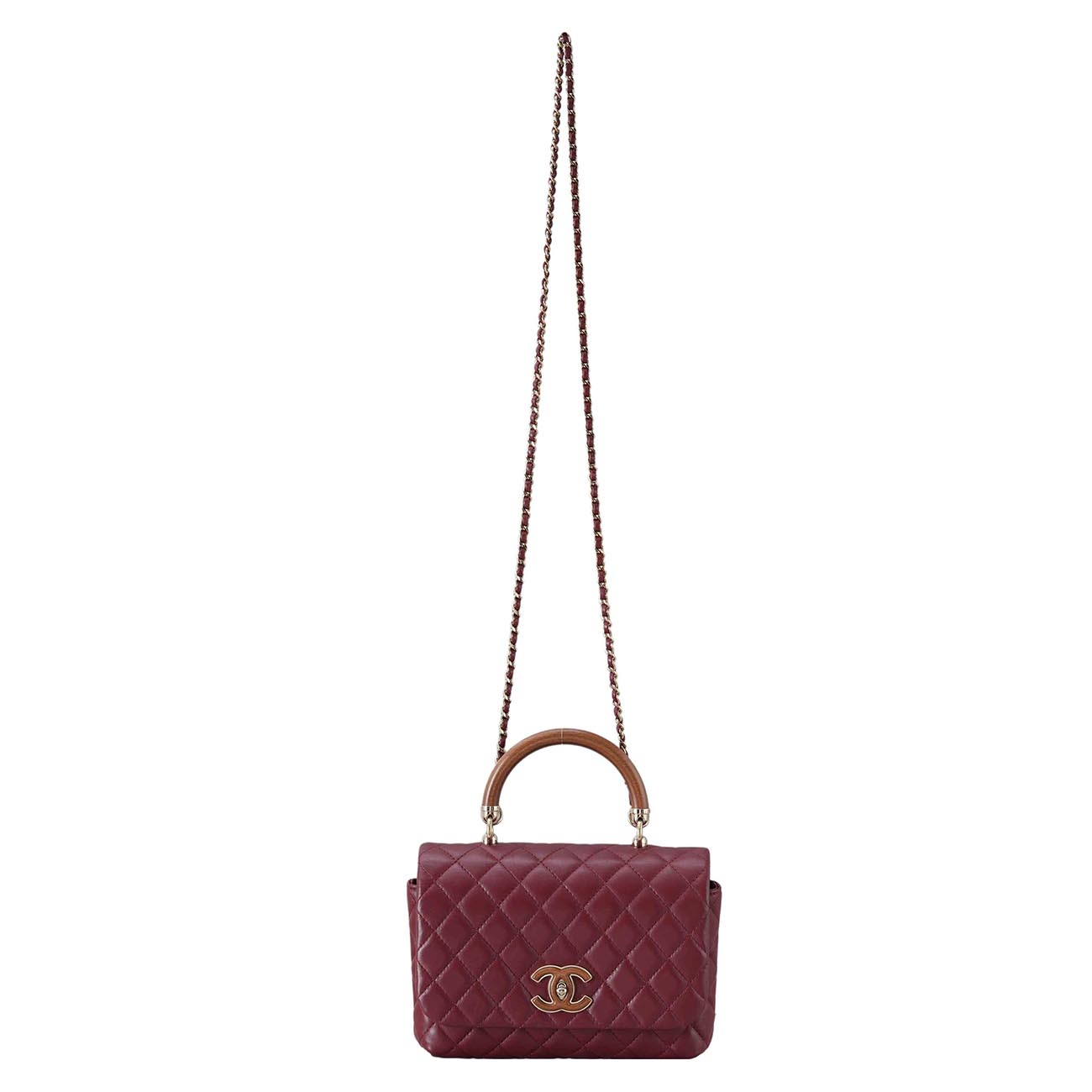 CHANEL(USED)샤넬 시즌 탑핸들 플랩백