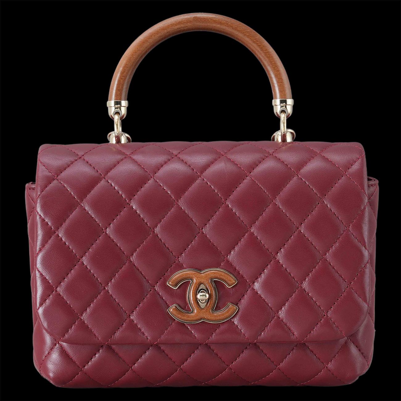 CHANEL(USED)샤넬 시즌 탑핸들 플랩백