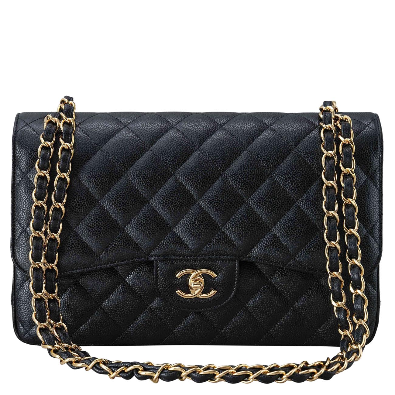 CHANEL(USED)샤넬 클래식 캐비어 라지 플랩백