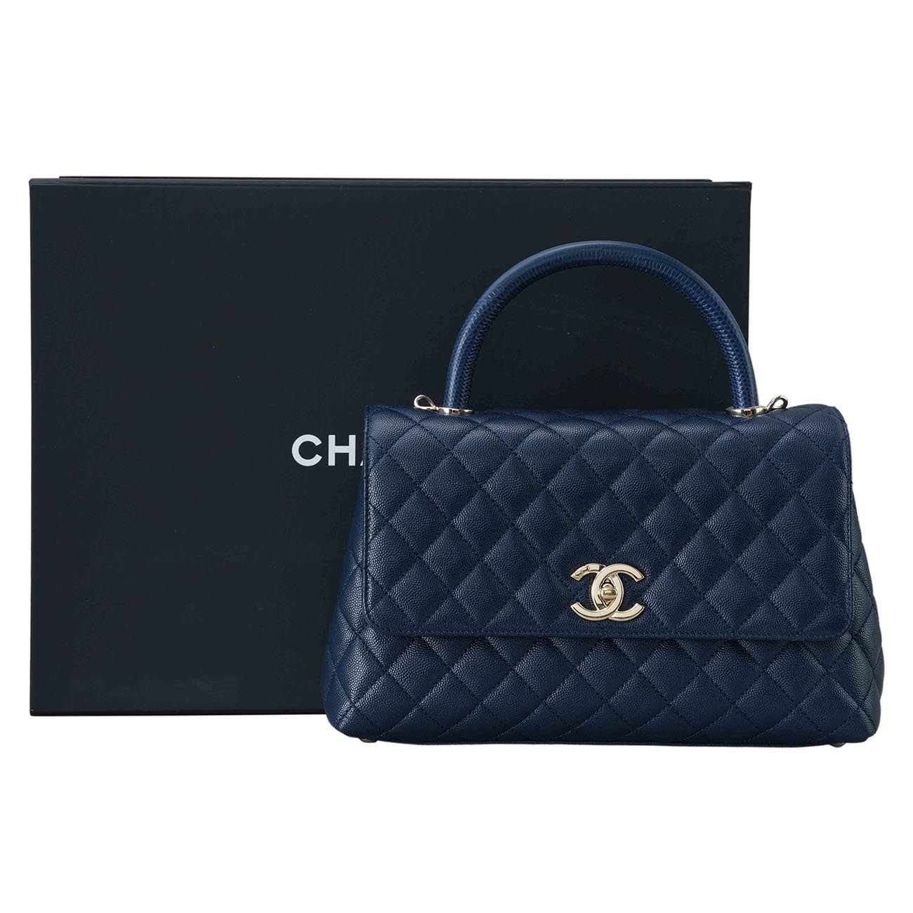 CHANEL(USED)샤넬 캐비어 코코핸들 미듐