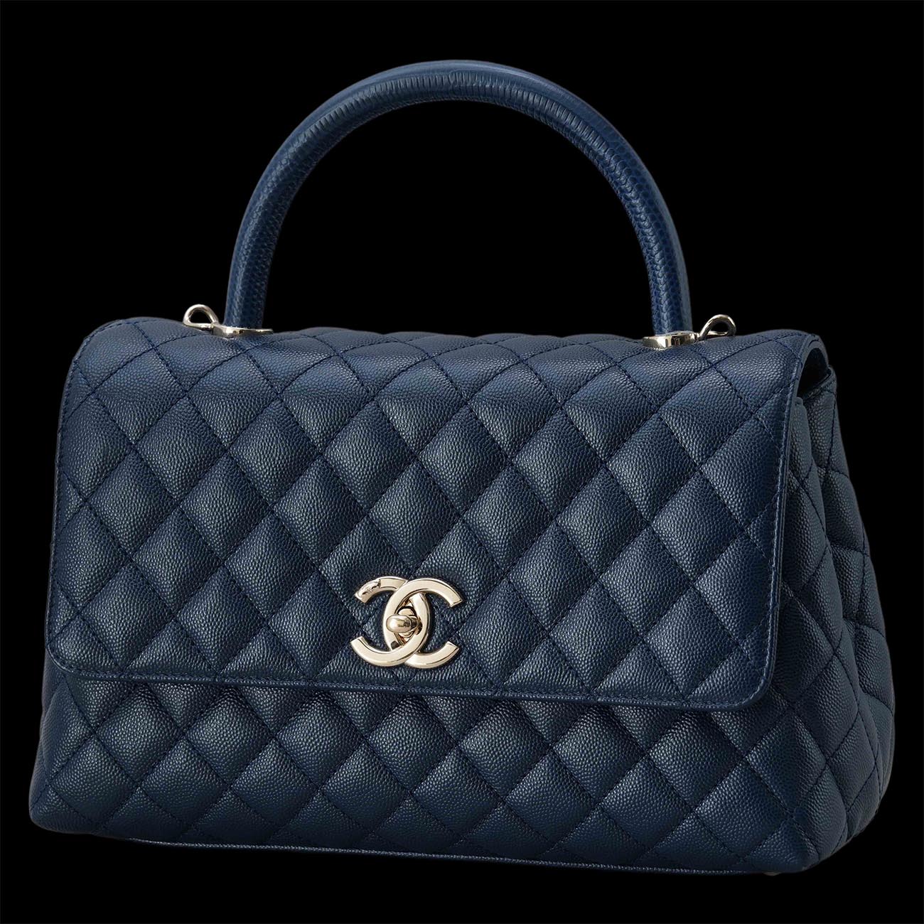CHANEL(USED)샤넬 캐비어 코코핸들 미듐